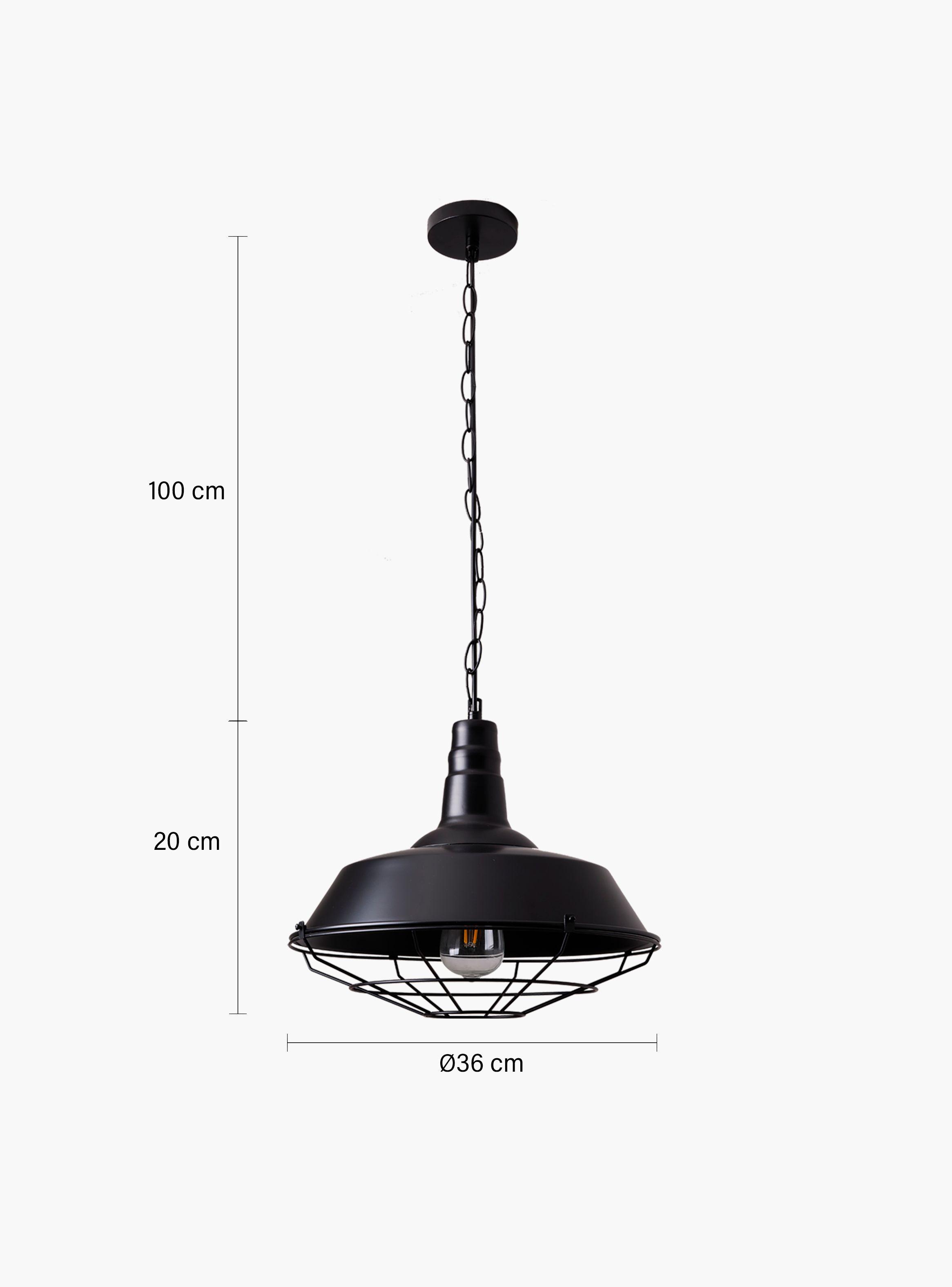 Lámpara de Colgar Dottore Negro-4
