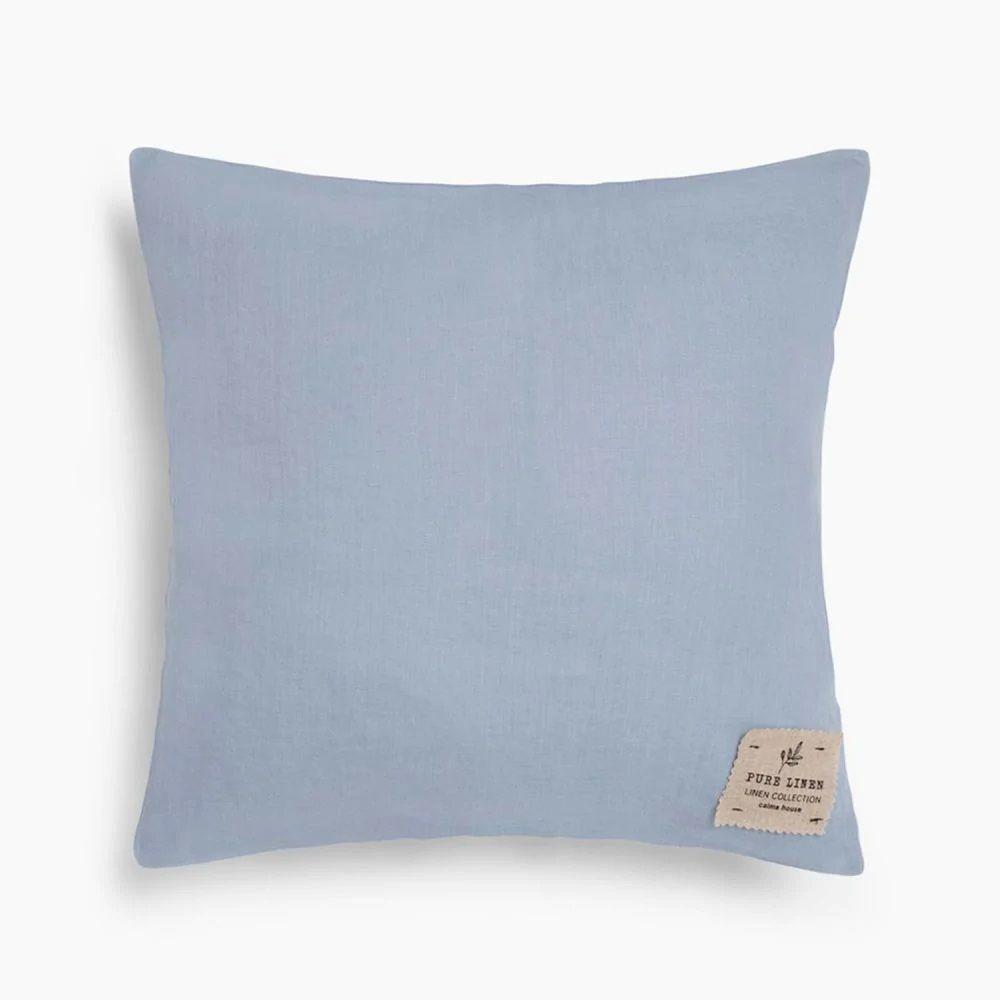 Funda cojin Lino 80x80 Azul claro-0