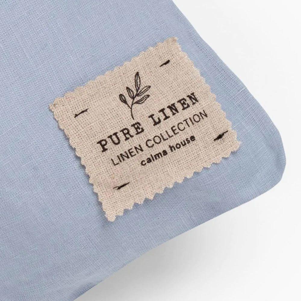 Funda cojin Lino 80x80 Azul claro-1