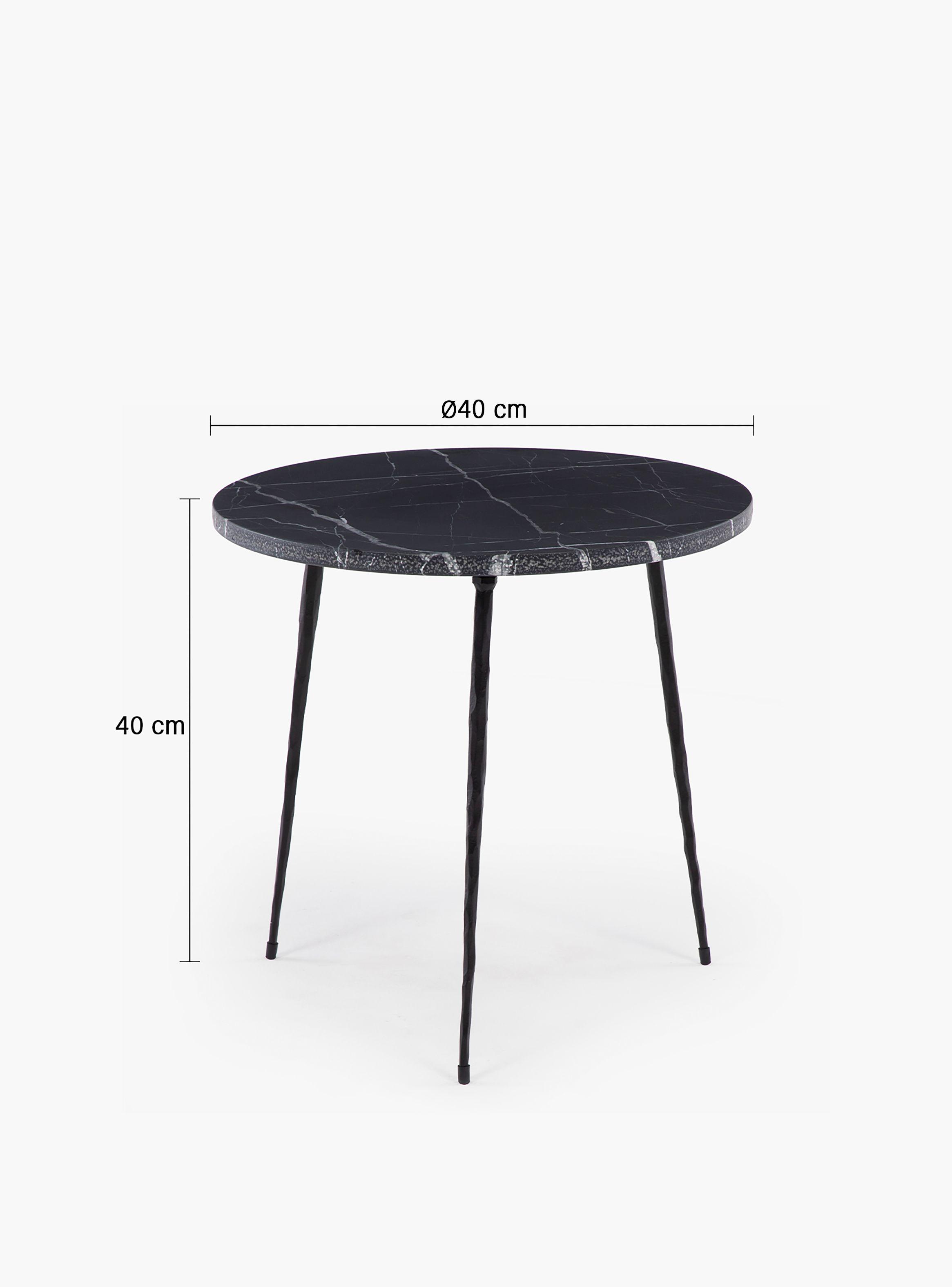 Mesa de Centro Lucca 40 Marmol negro-8