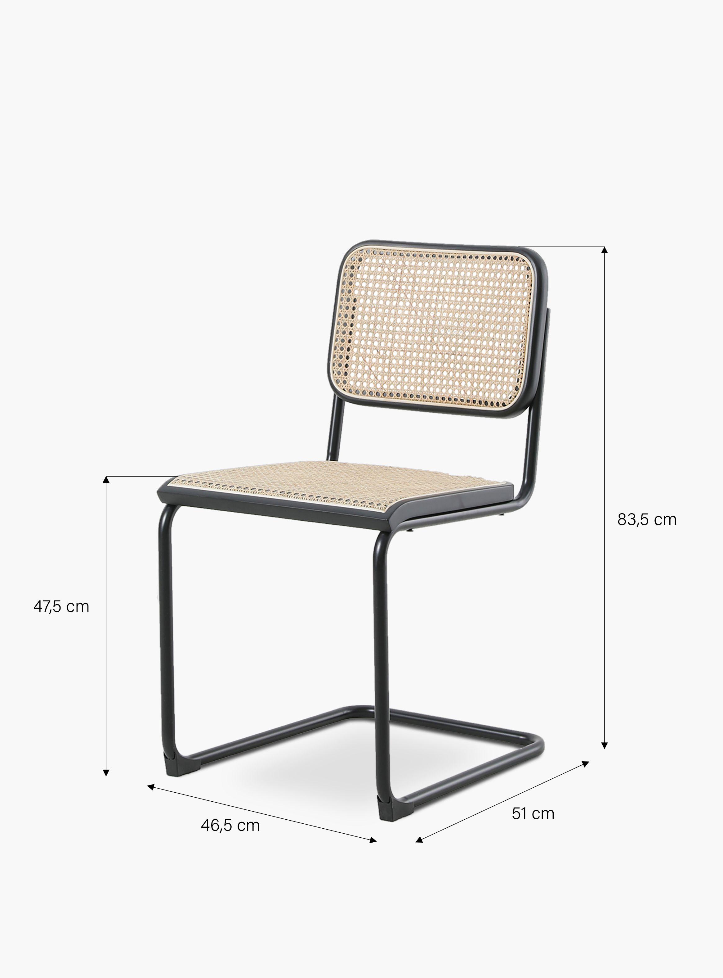 Silla de Madera Breuer Natura/Negro-5