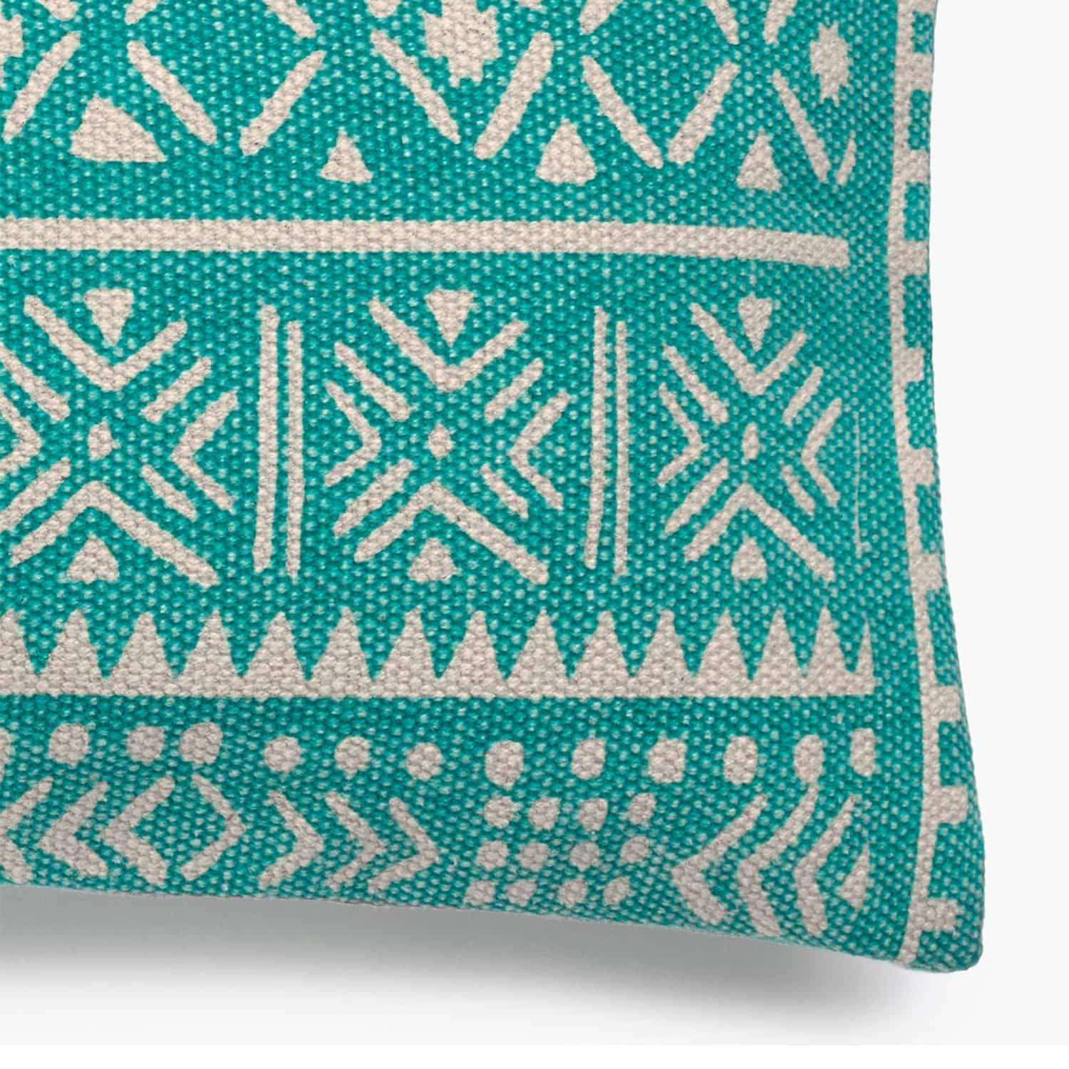 Funda Cojin Algodon Afra Turquesa 45x45-1