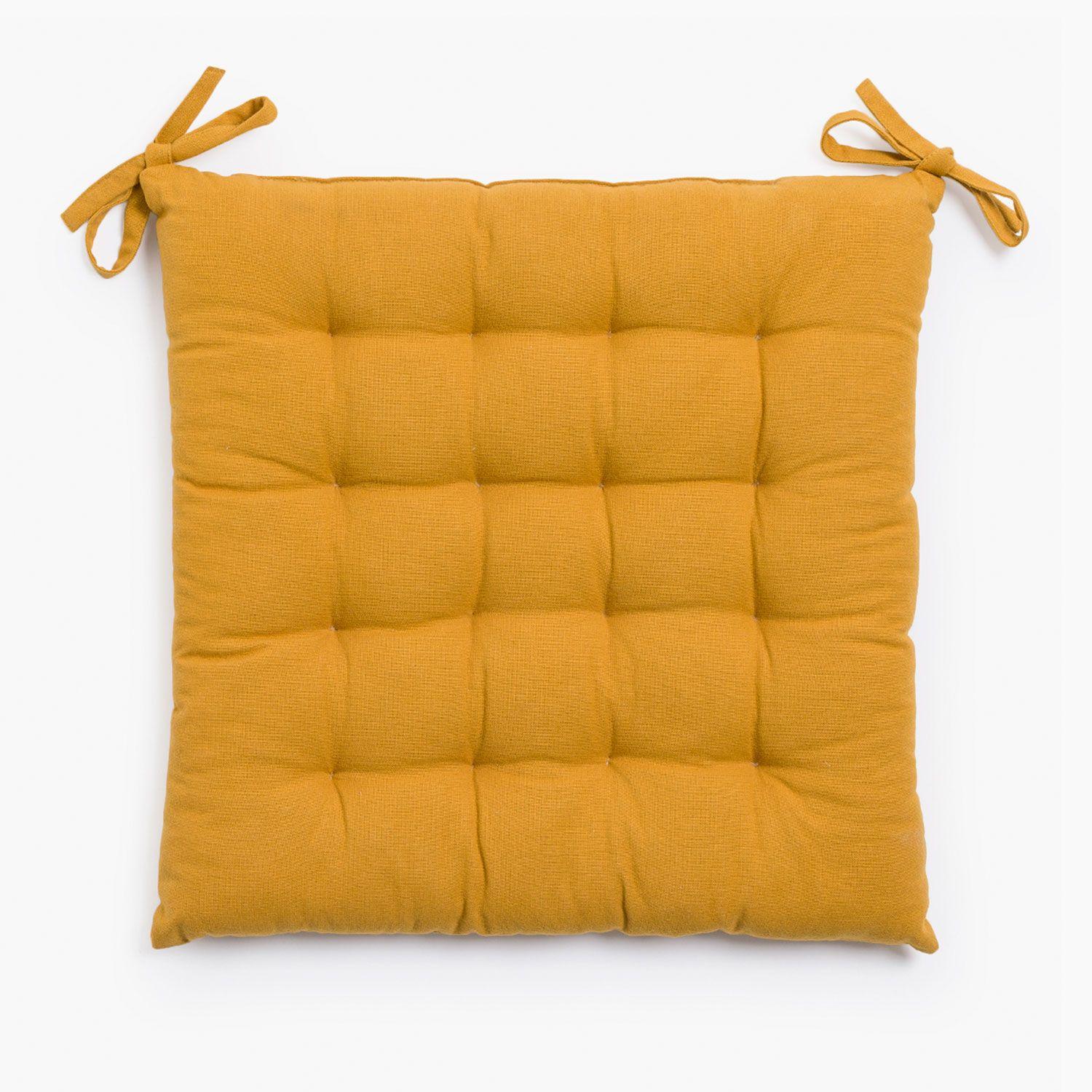 Cojin de Silla Algodón Gavema 40x40 Mostaza-0