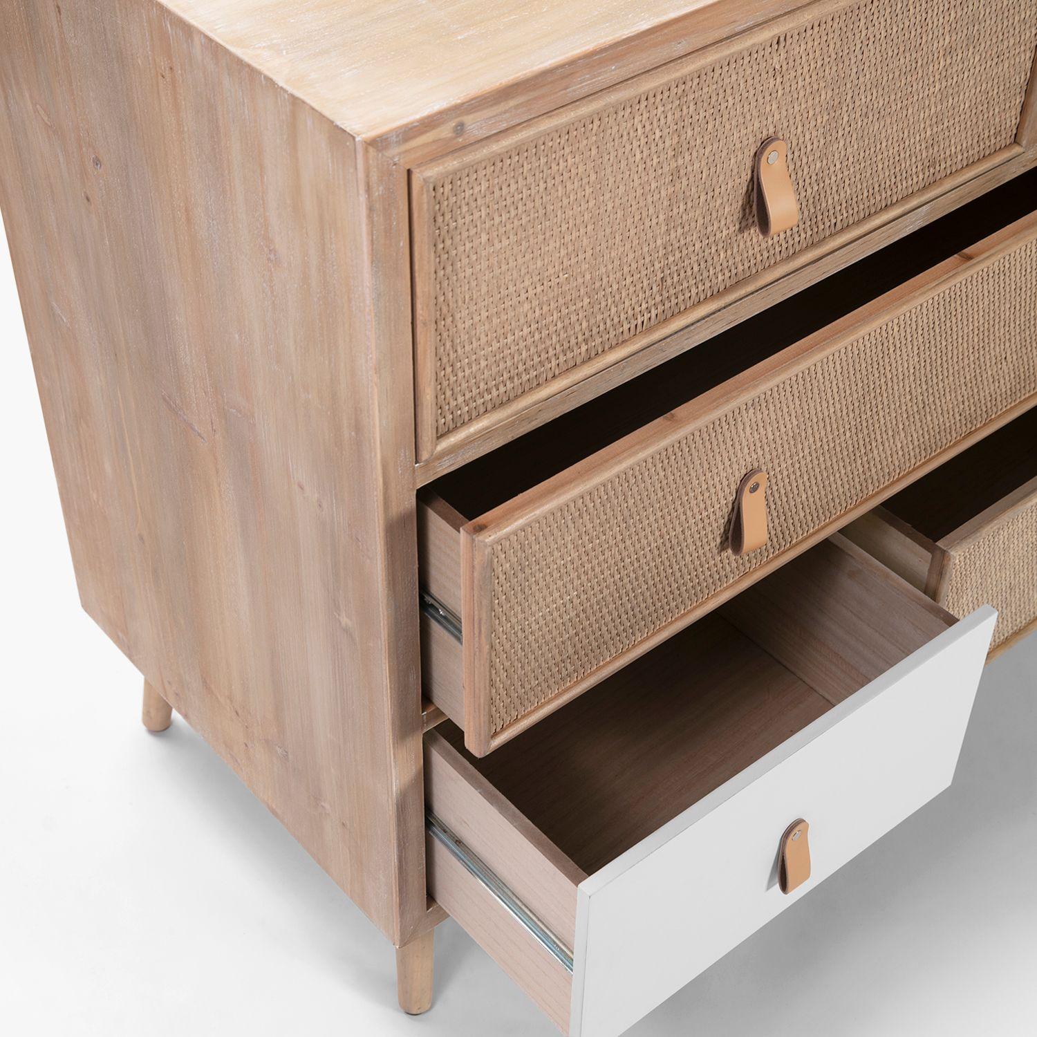 Cómoda Alicia Natura/Blanco-2