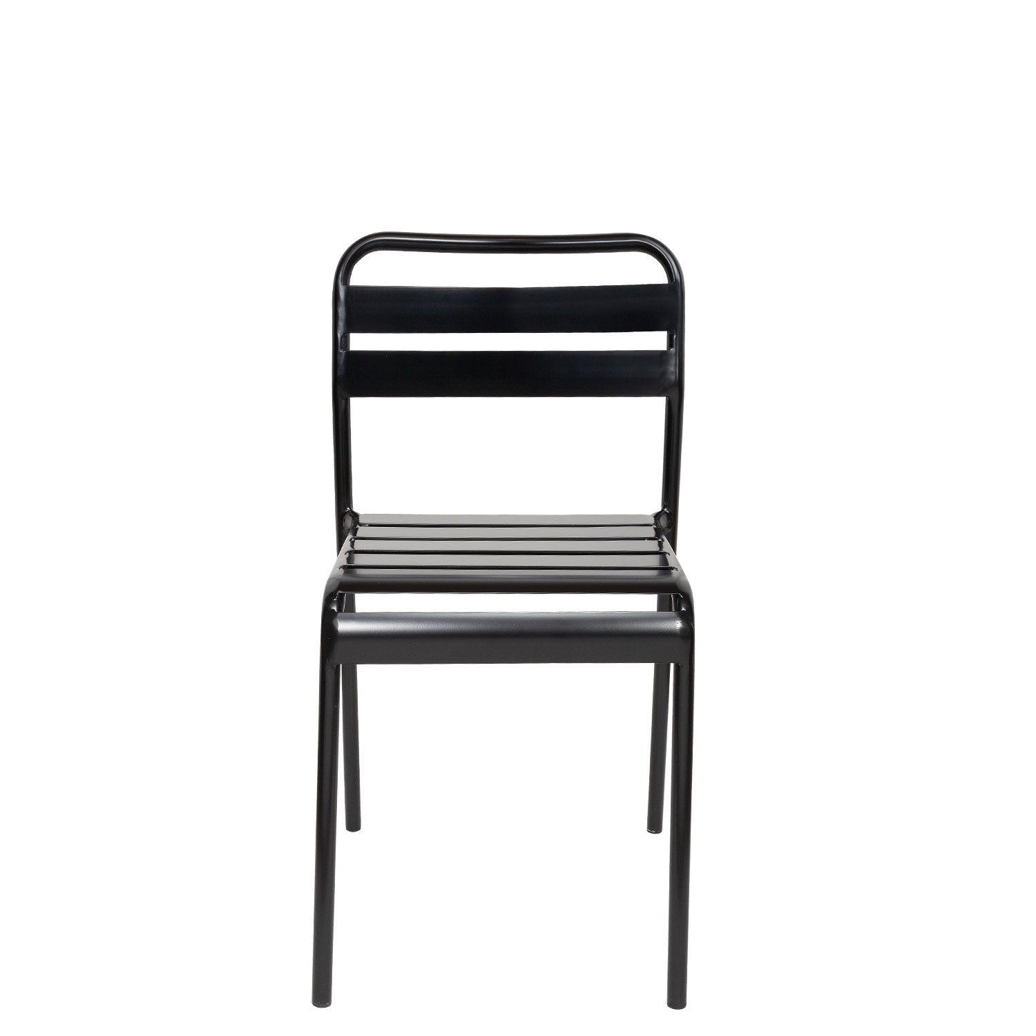 Silla Metalica Paris Negro-0