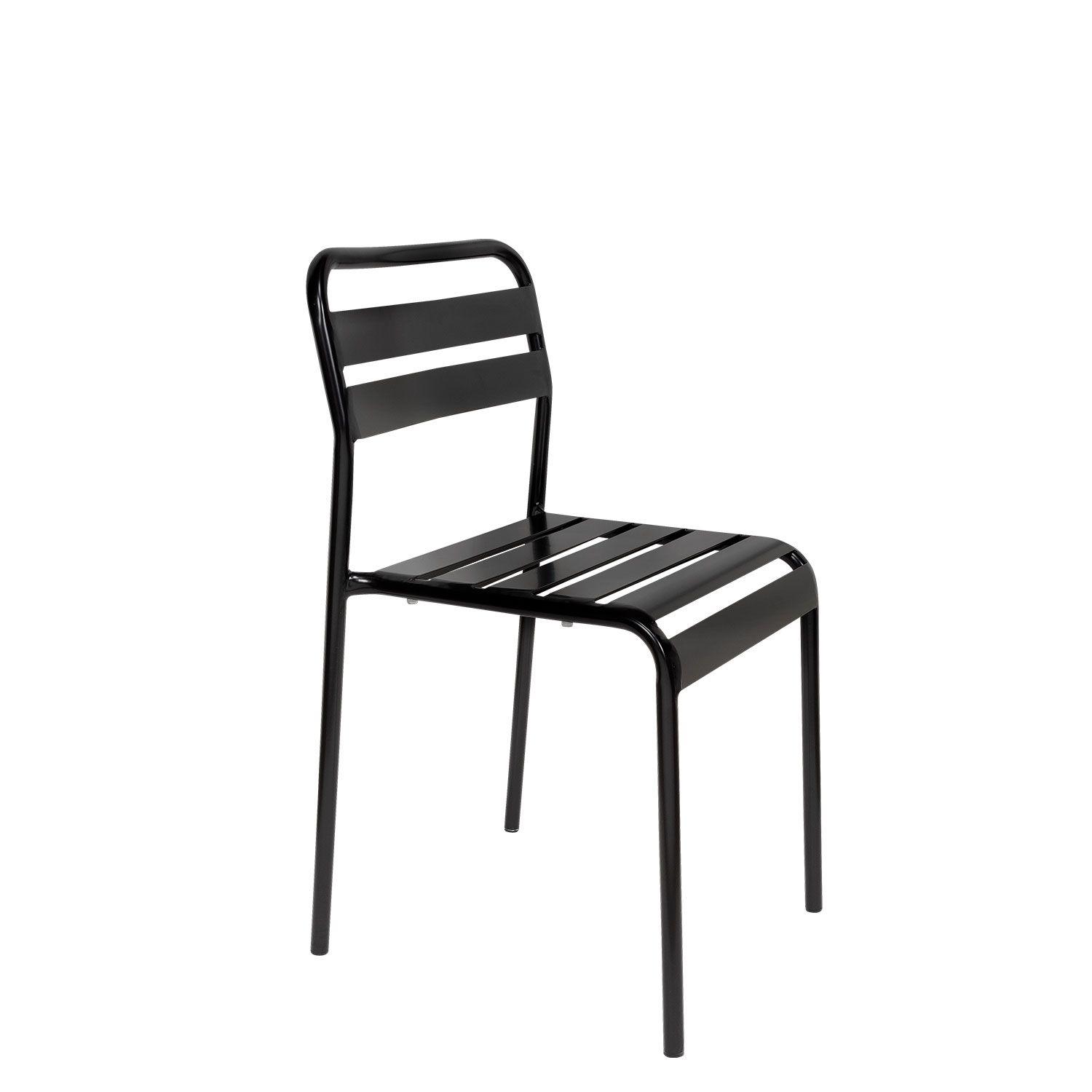 Silla Metalica Paris Negro-1