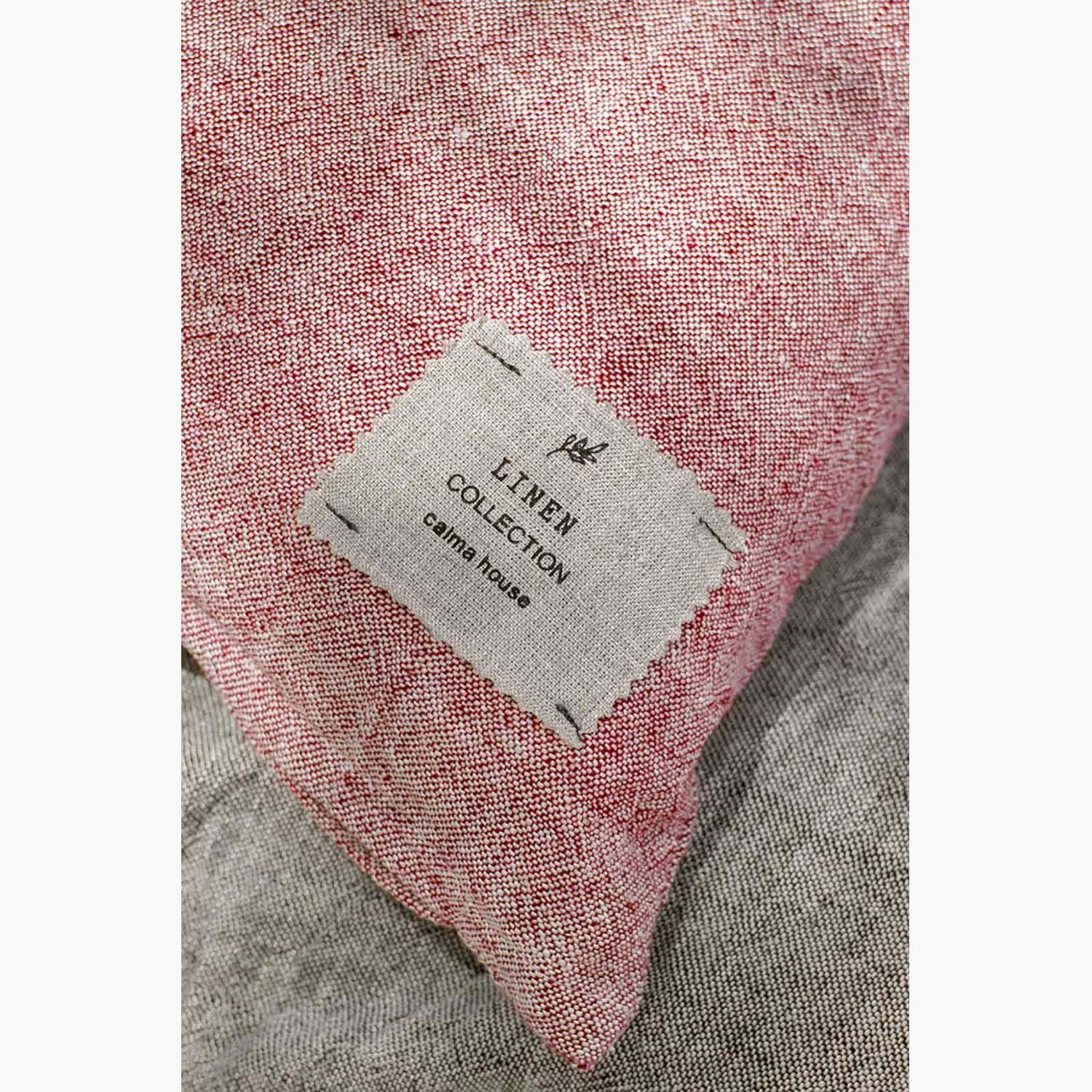 Funda Cojín Leinen 60x60 Rojo-1