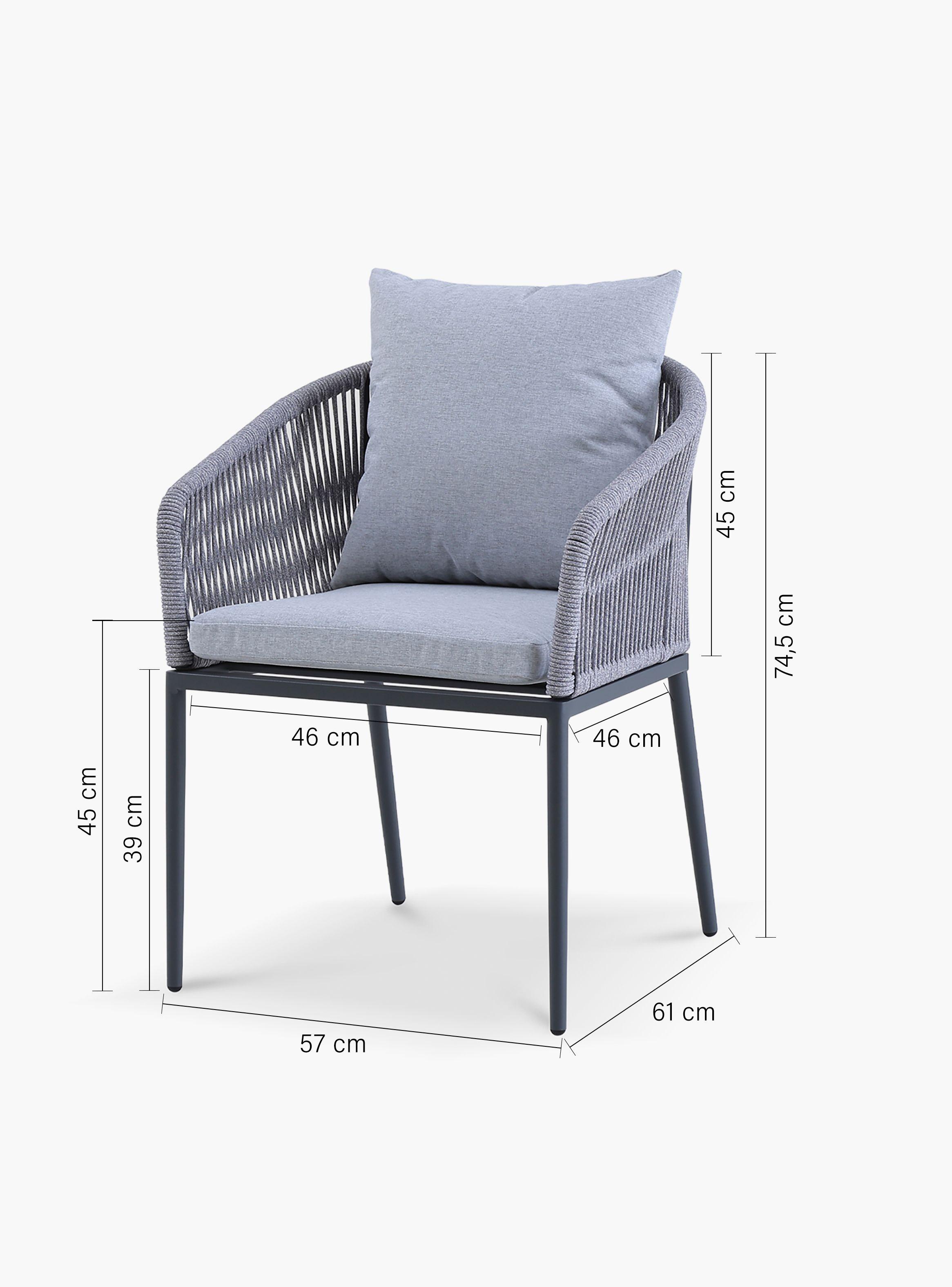 Silla Comedor Cozumel Gris-3