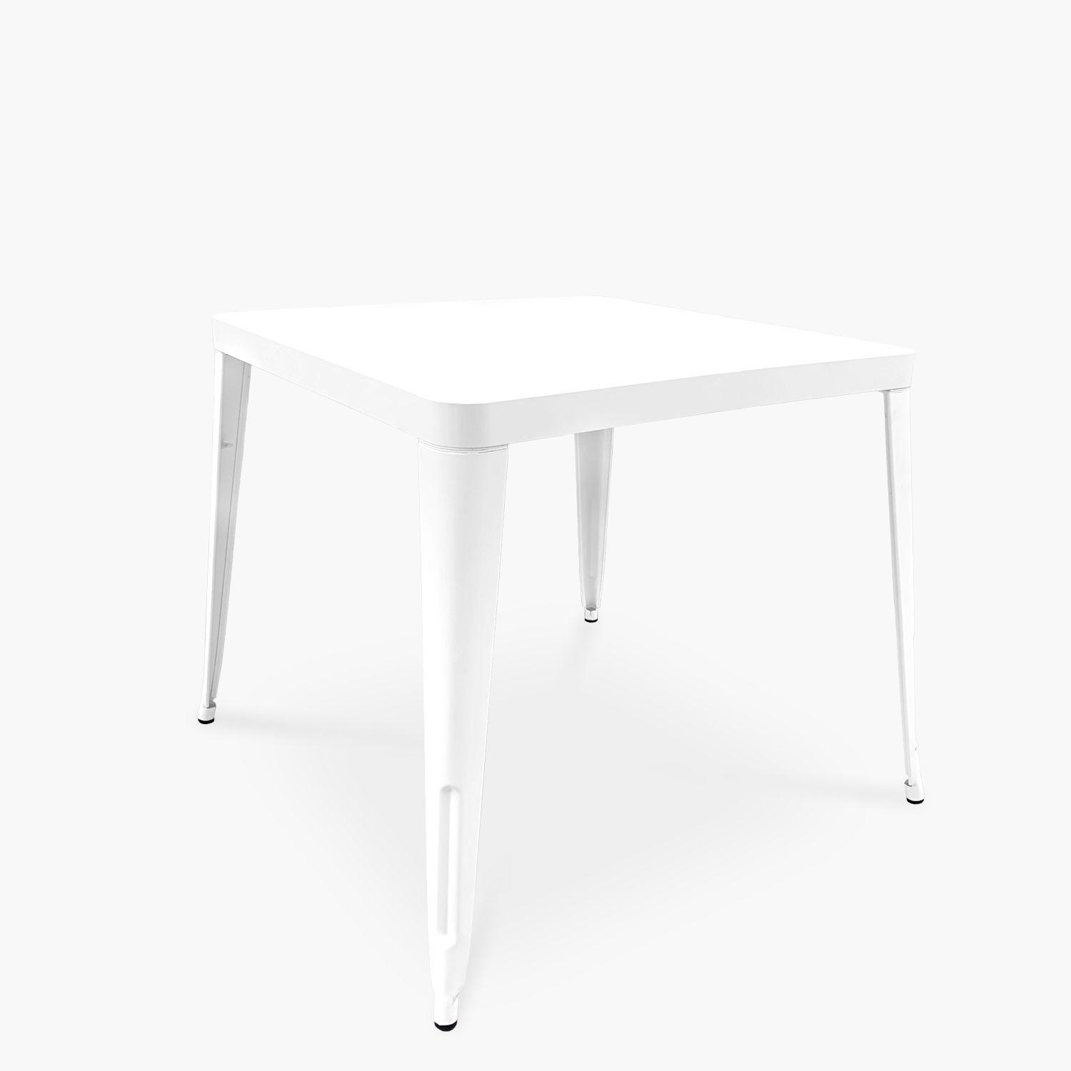 Mesa Comedor Metálica Tolix Blanco-1