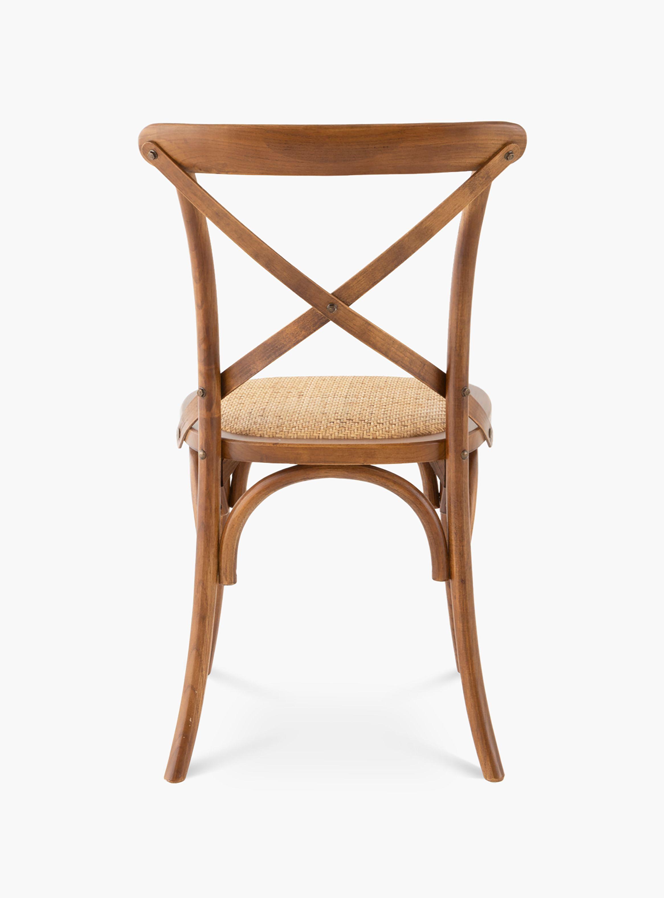 Silla Madera Tradition Rattan Nogal-4