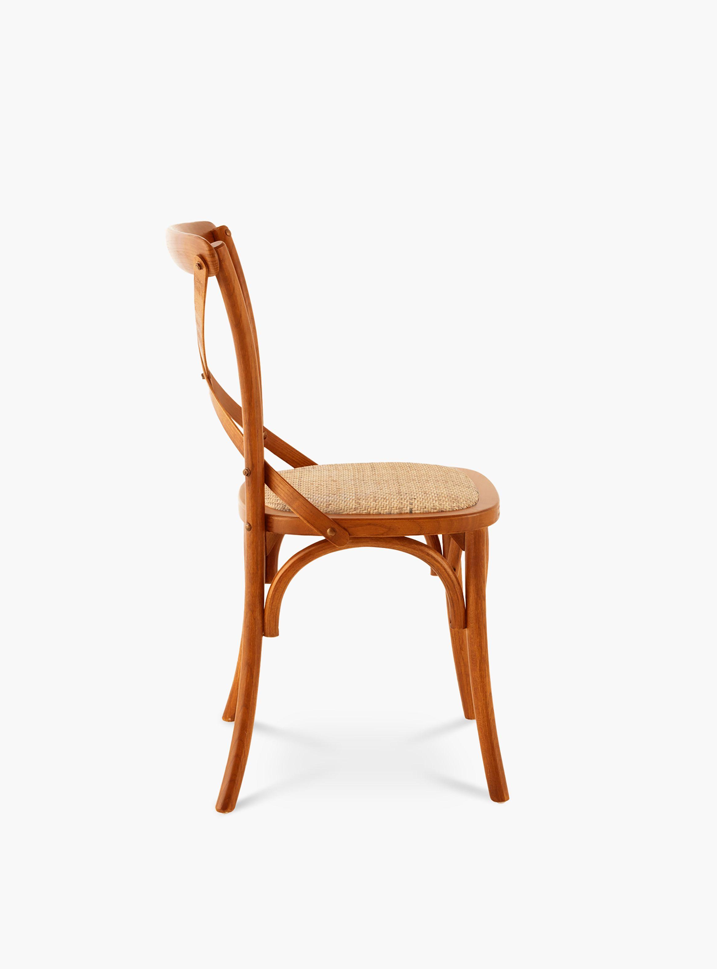 Silla Madera Tradition Rattan Nogal-2