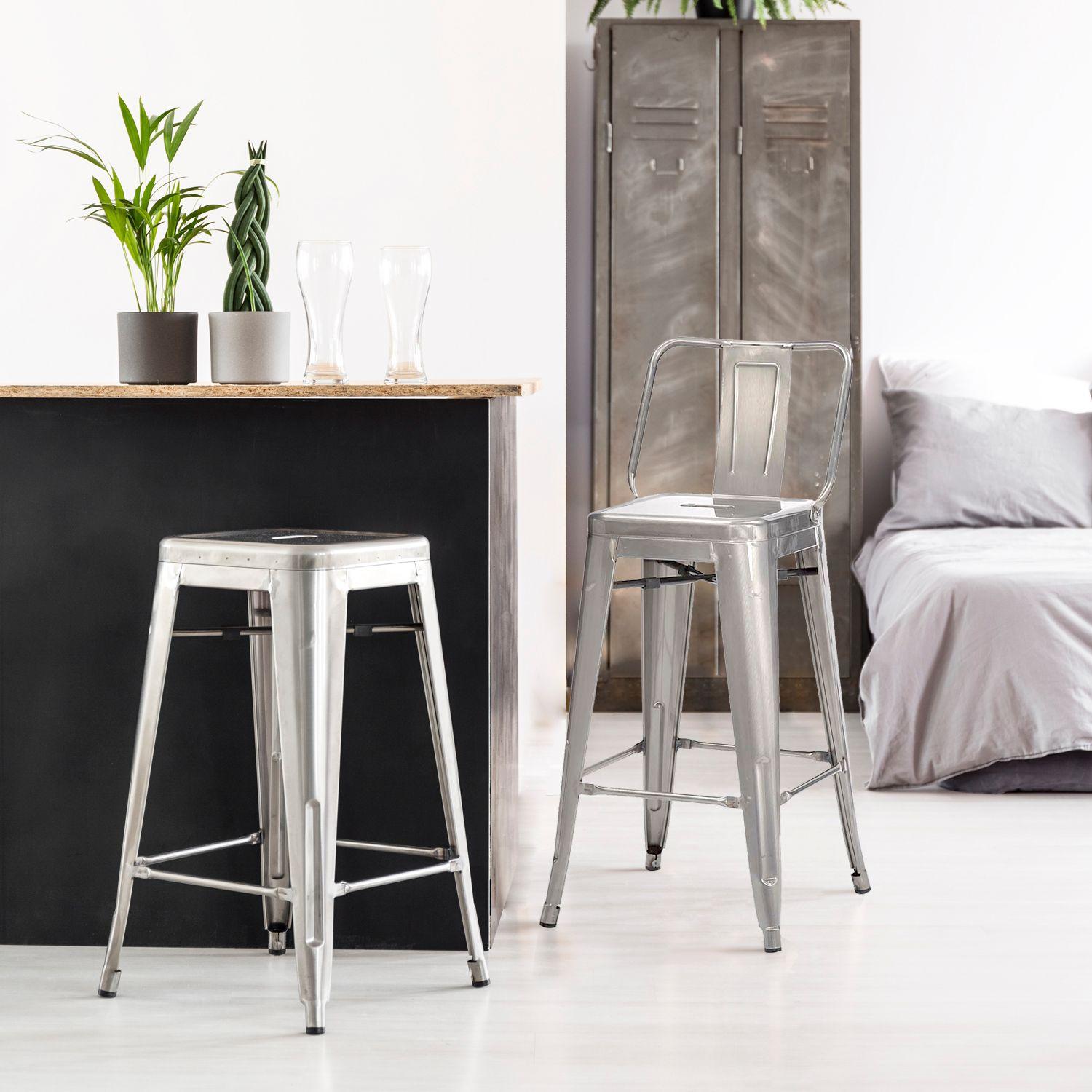 Taburete Medio 67 Tolix c/resp Metal-1