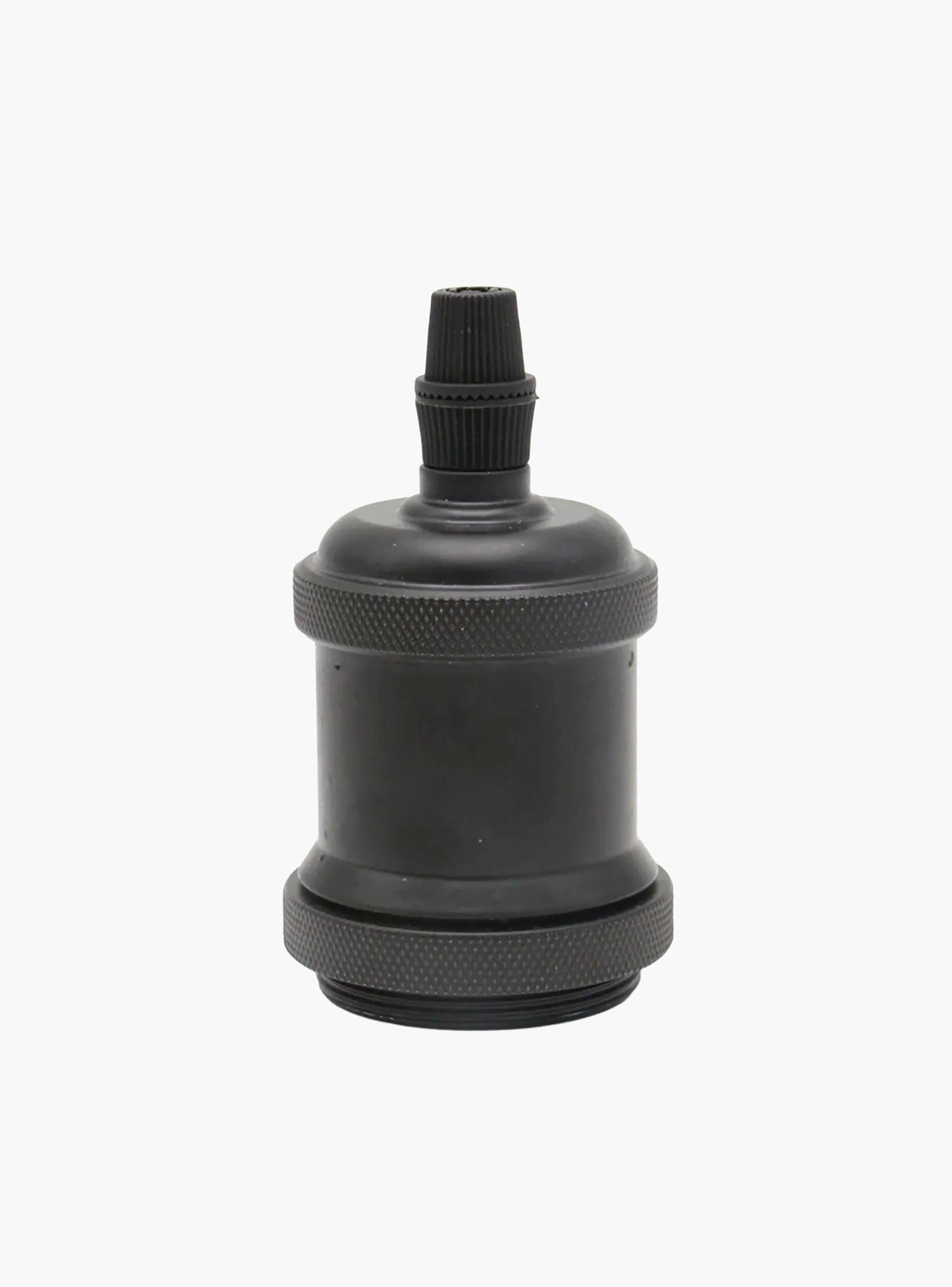 Lámpara de Colgar Soquete Retro Negro-3