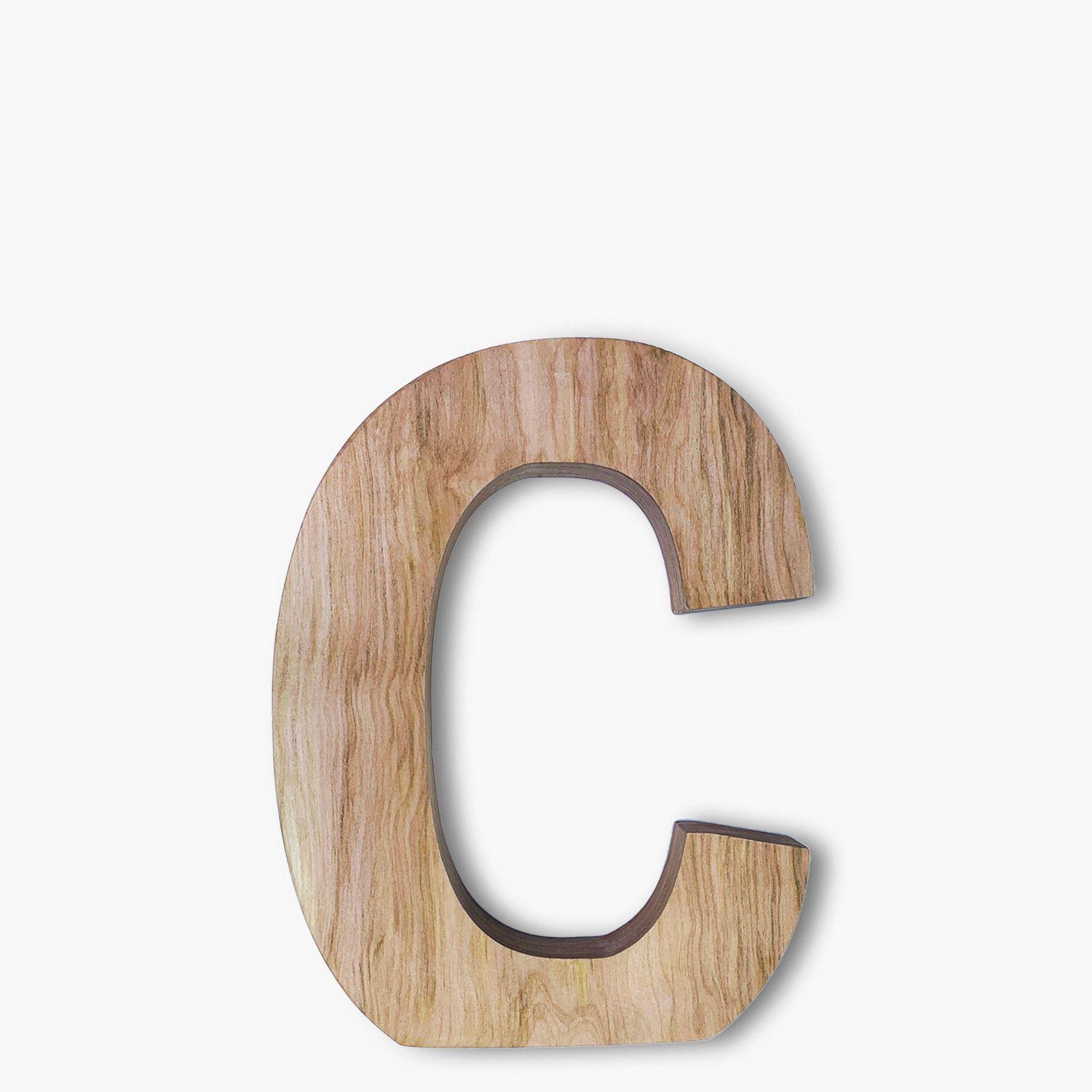 Letra Infantil Madera Inicial C-1