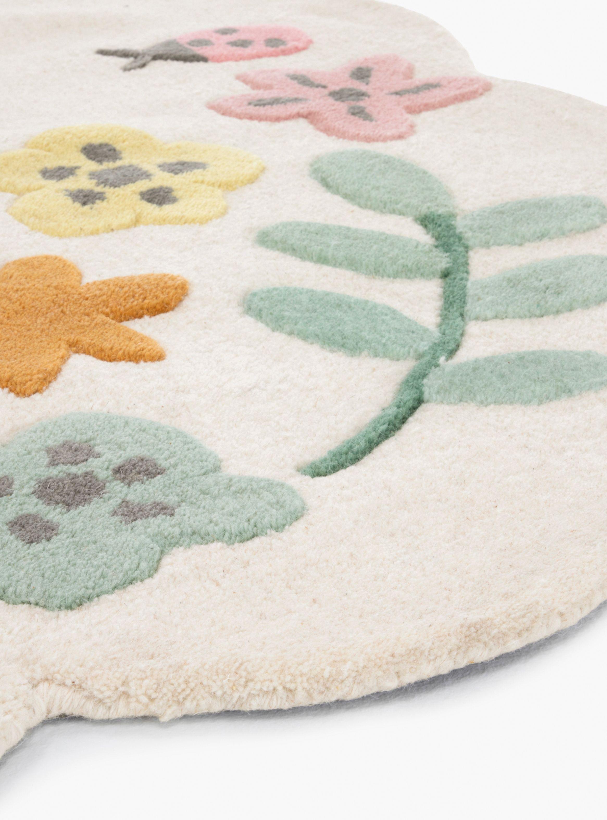 Alfombra Flores 60x90-4