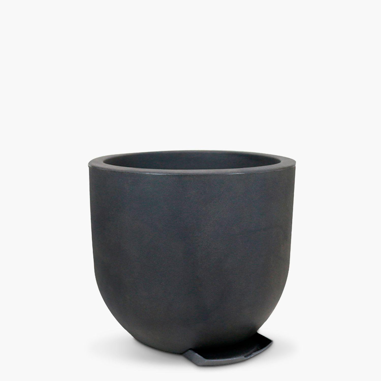 Macetero Lauca 45 Gris Oscuro-1