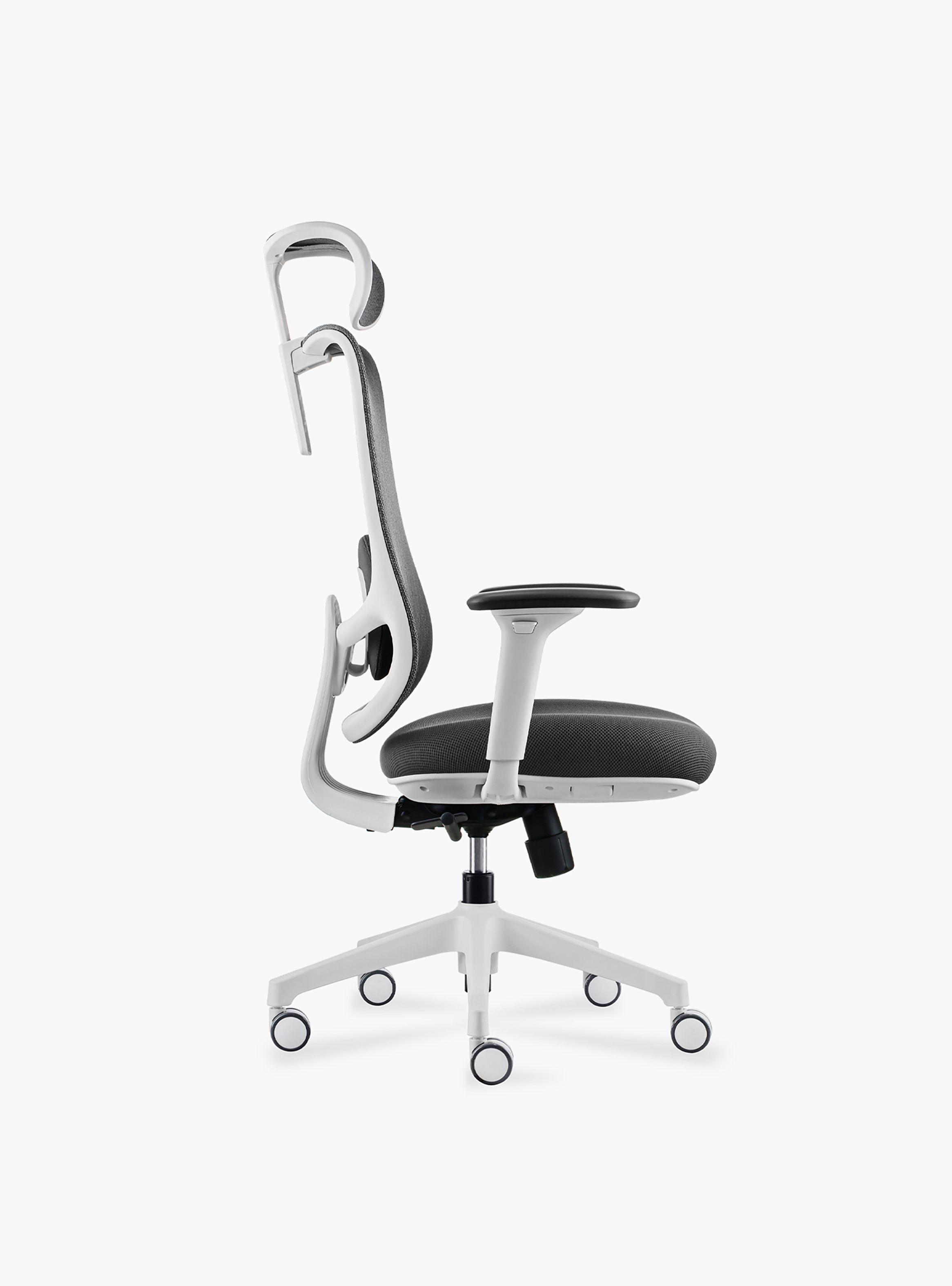 Silla Oficina Bolt Gris Claro con cabecero-2