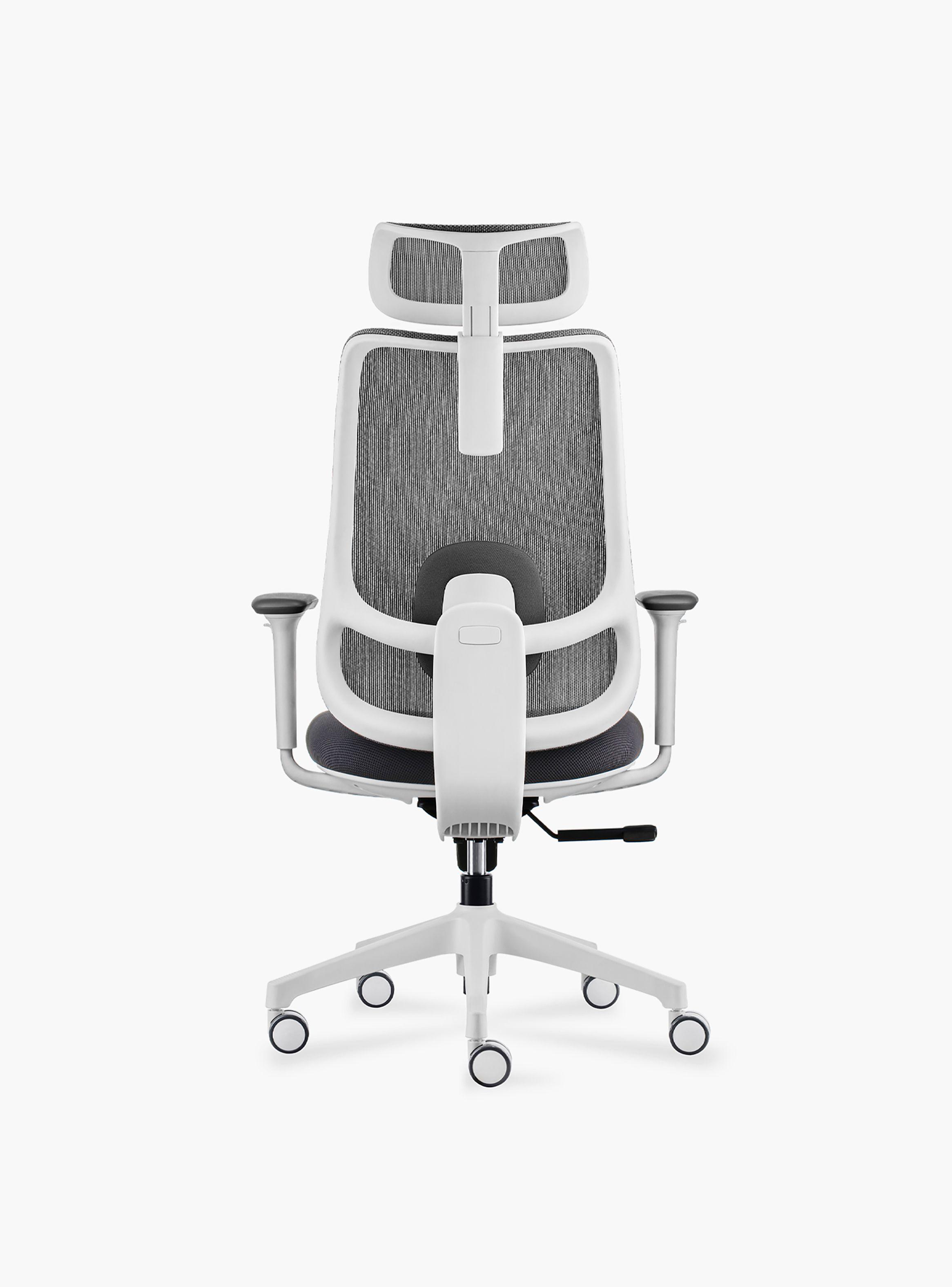 Silla Oficina Bolt Gris Claro con cabecero-4
