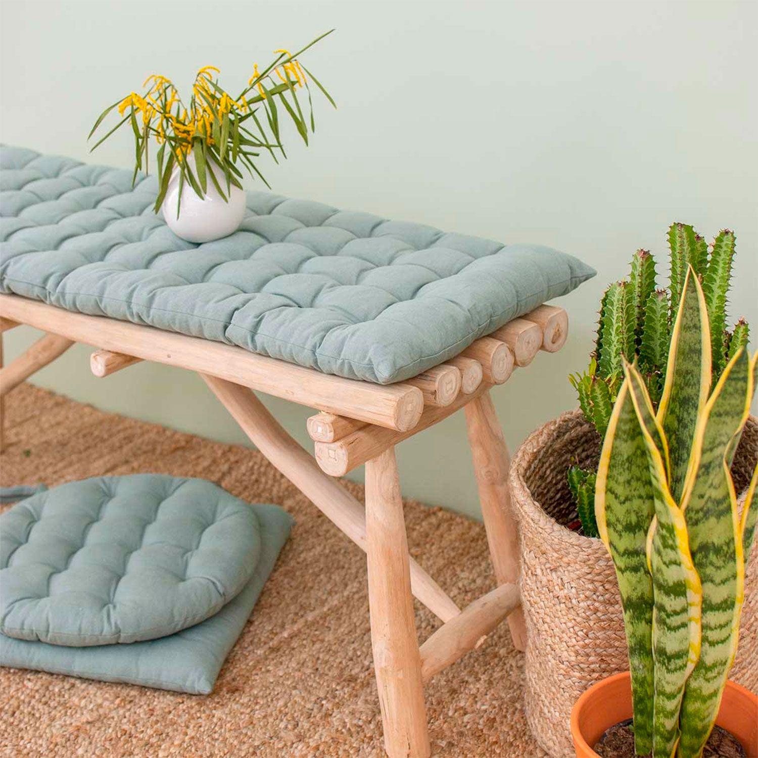 Cojin Banqueta Algodon Gavema 120x40 Verde-2