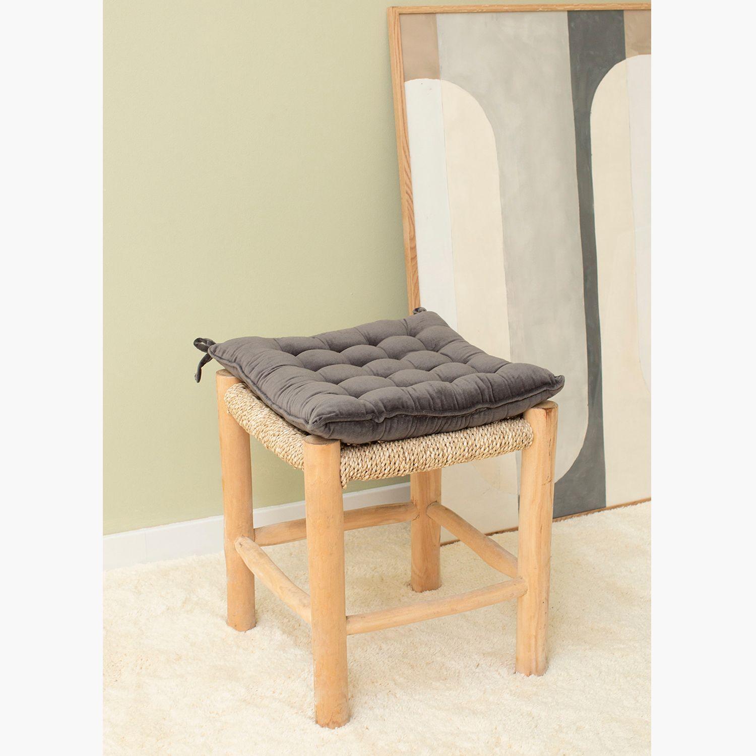 Cojin de Silla Velur Negro-1