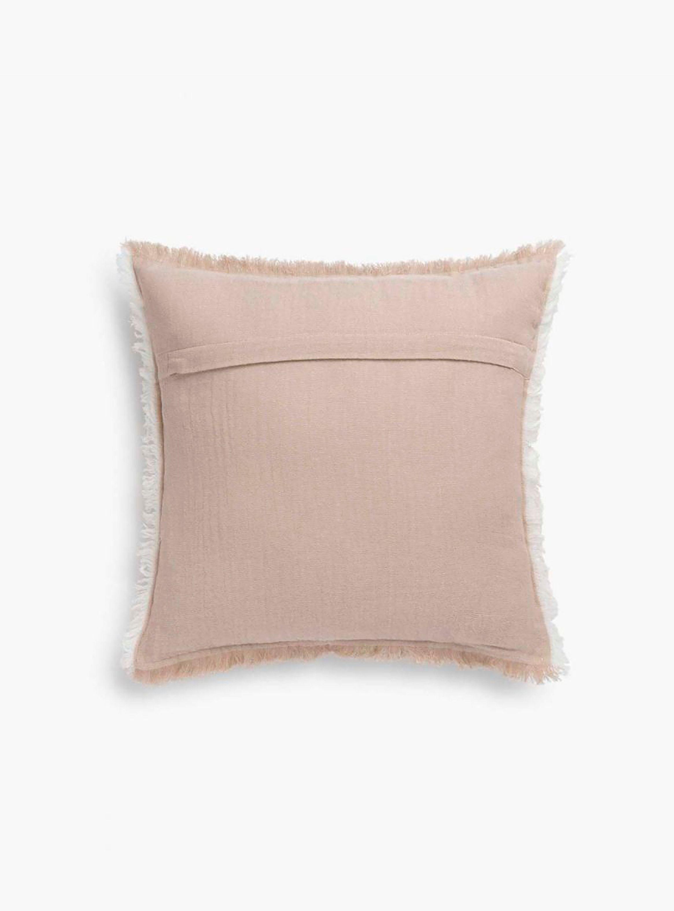 Funda Cojín Algodón Layer 45x45 Taupe-2