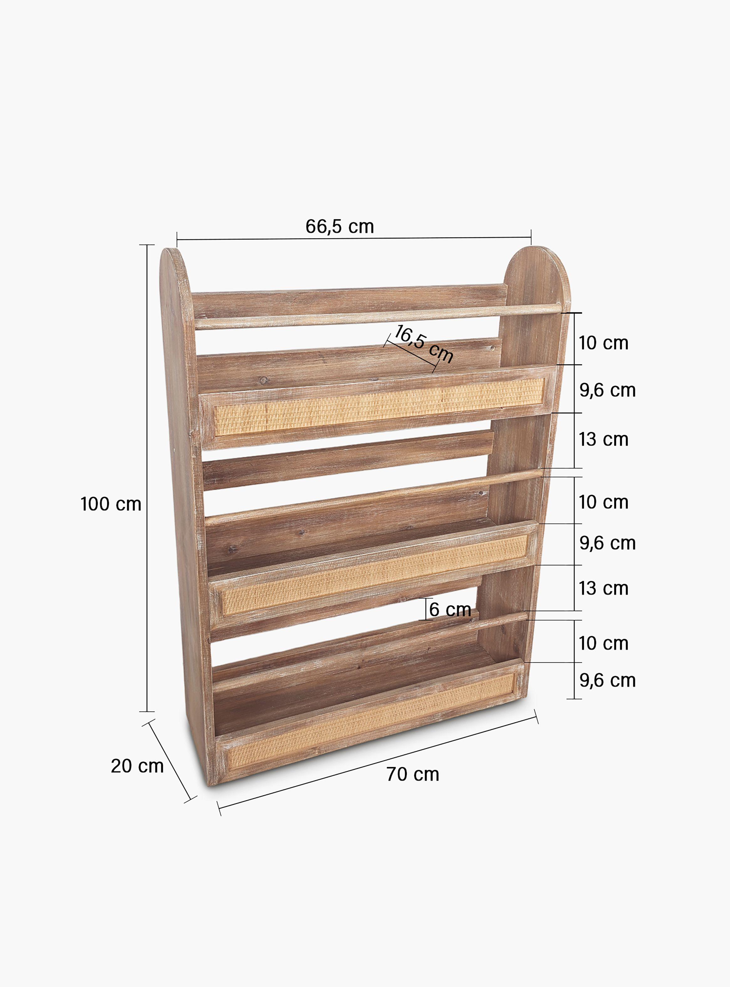 Librero Infantil Azalea Triple Natural-3