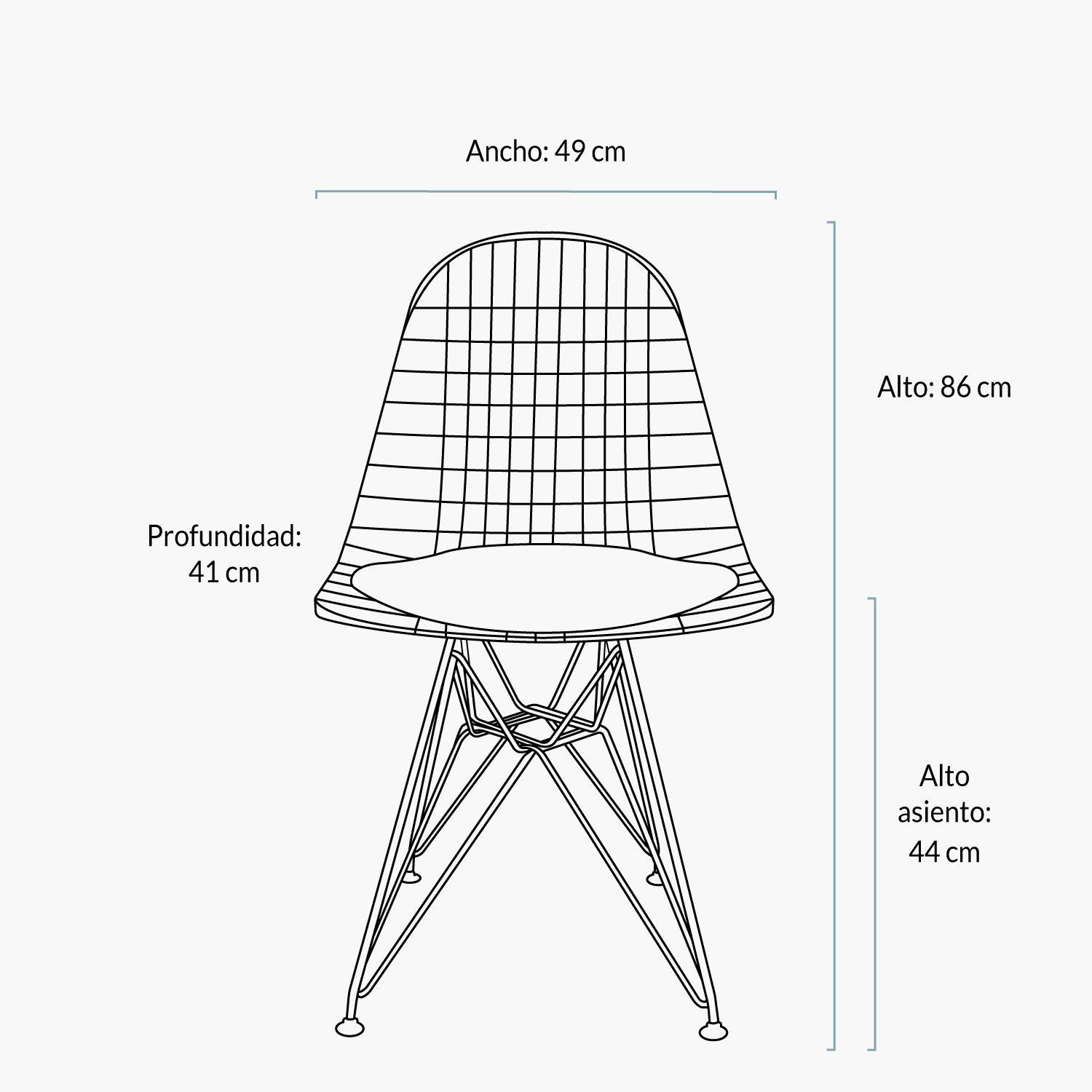 Silla Wire Blanco-8