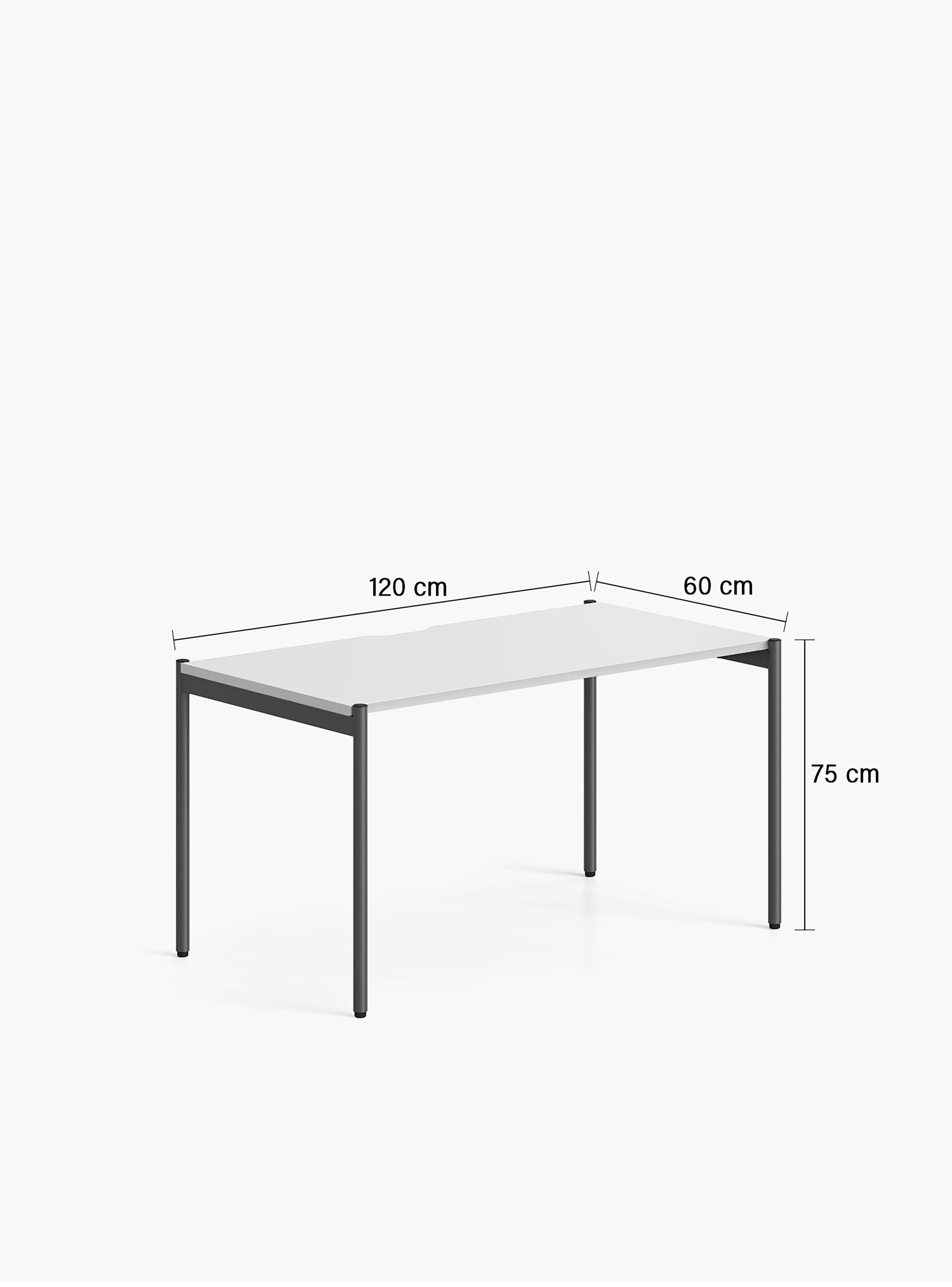 Escritorio Astro 120x60 Blanco/Gris-3