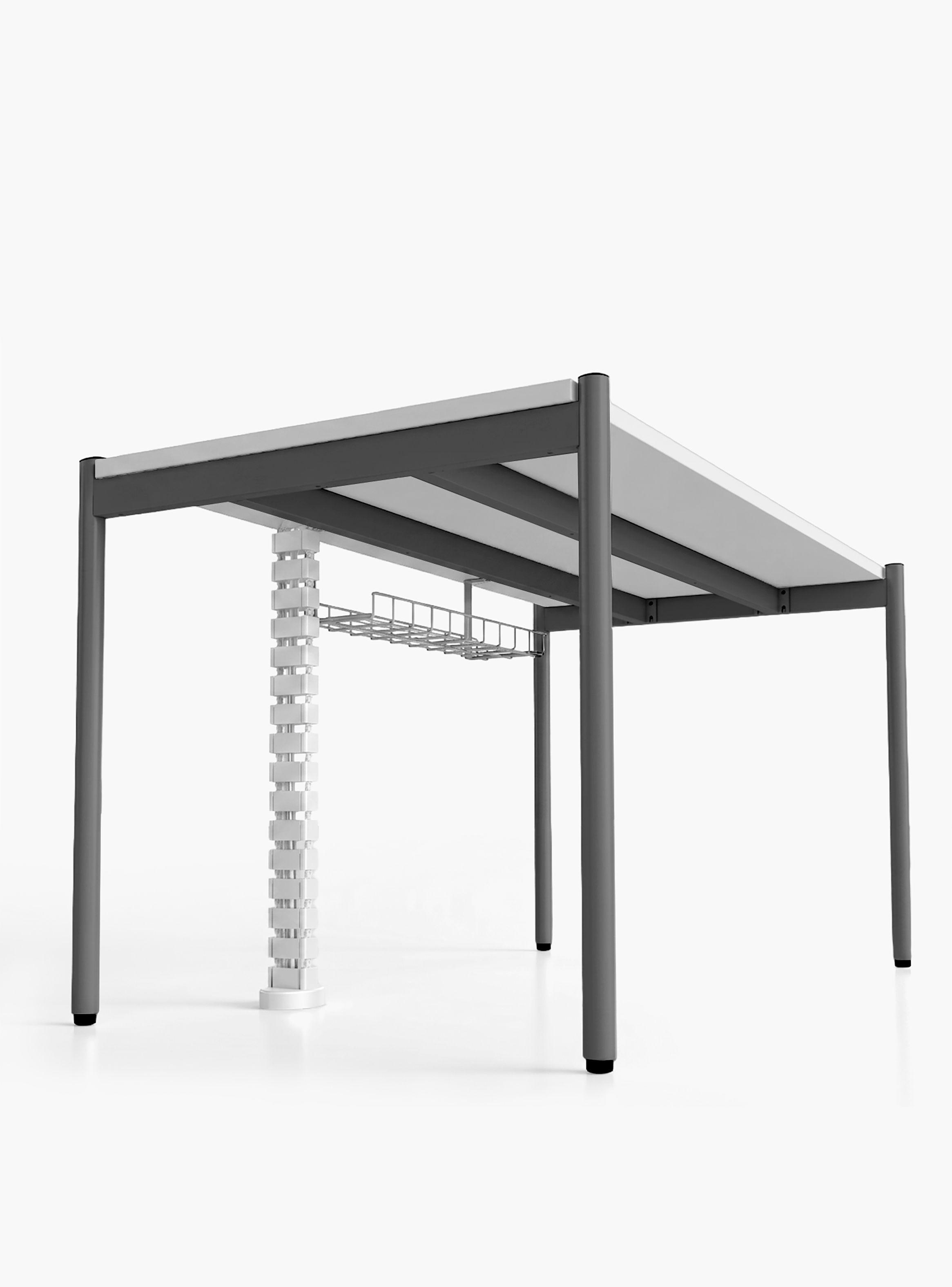 Escritorio Astro 120x60 Blanco/Gris-3