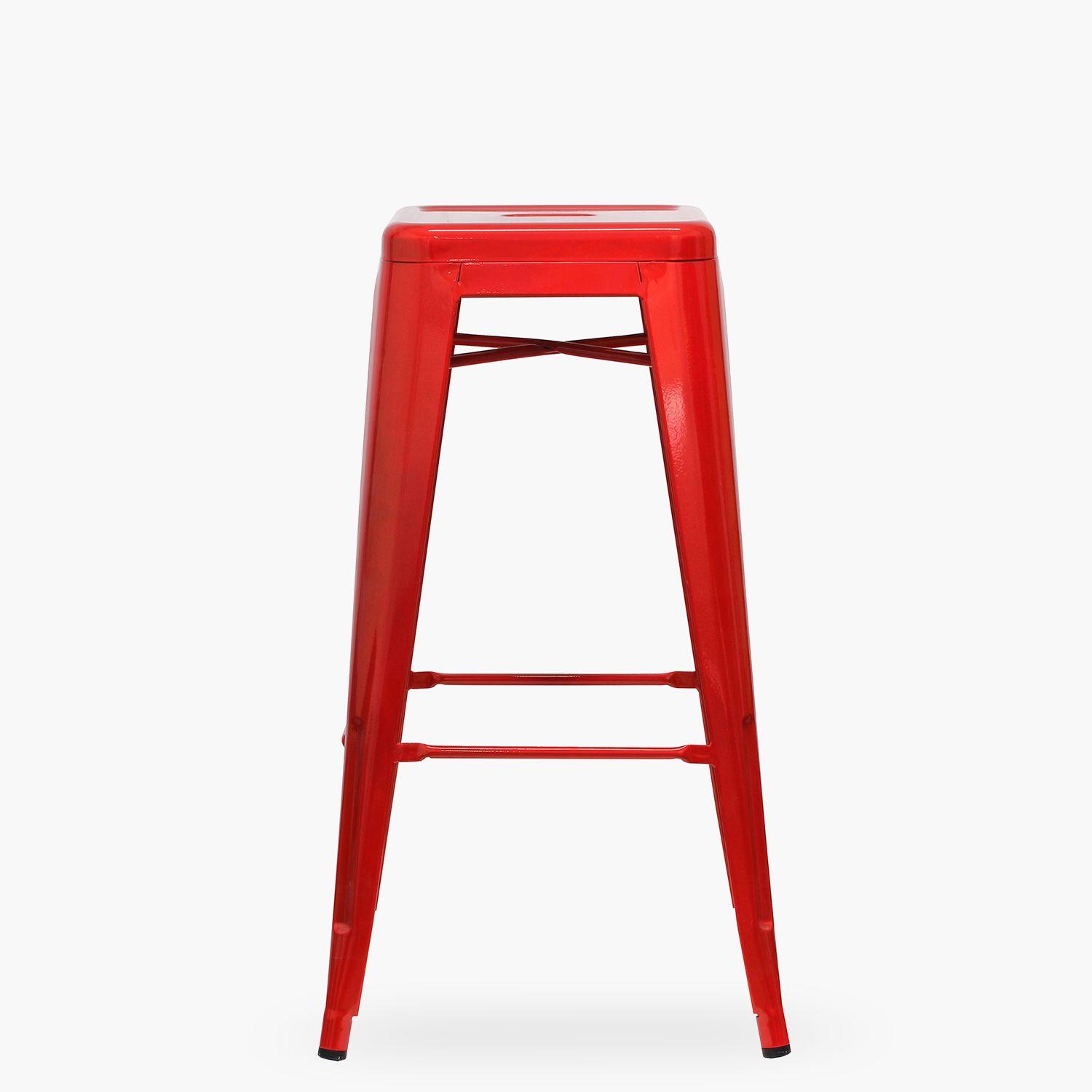 Taburete Alto 77 Tolix Rojo-3