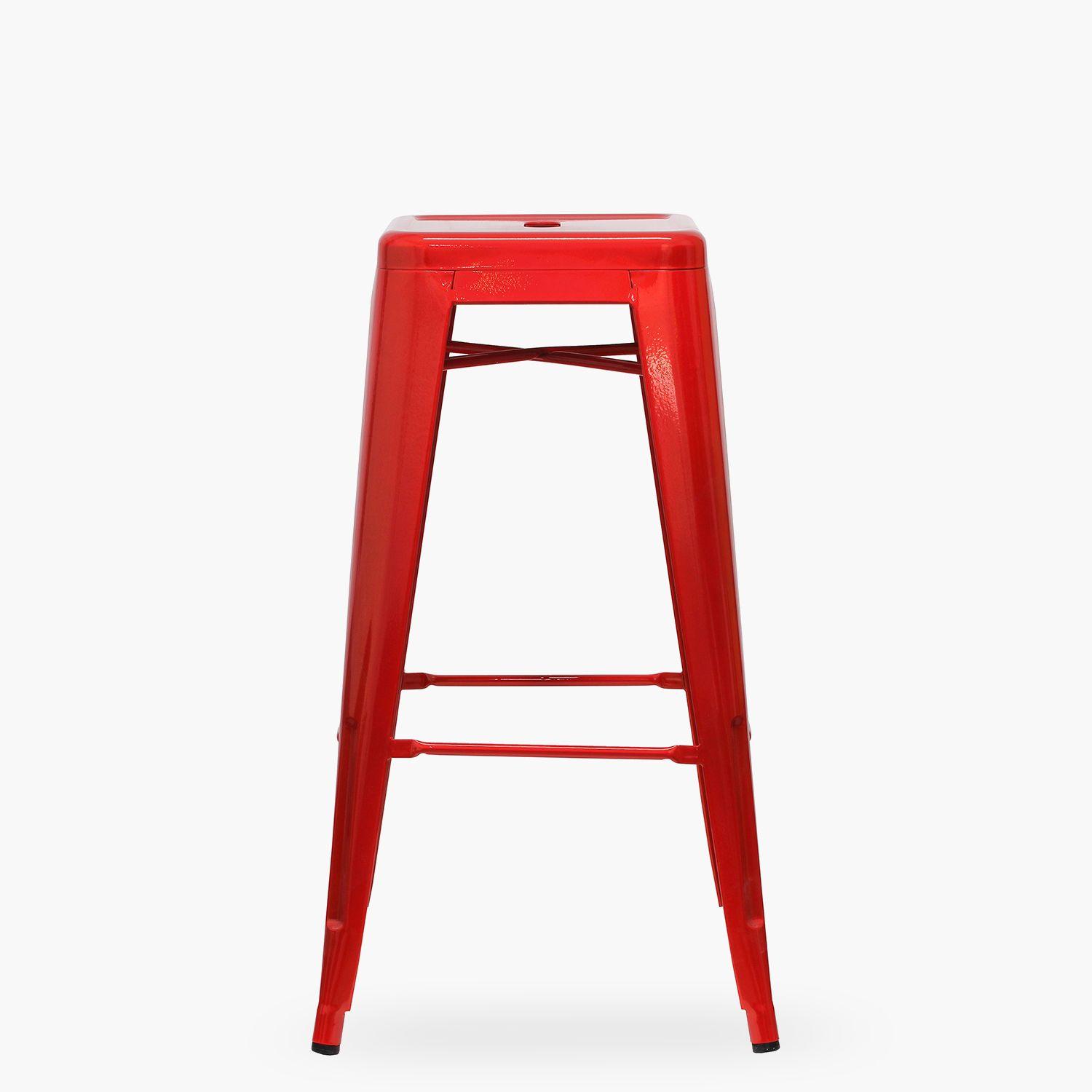 Taburete Alto 77 Tolix Rojo-4