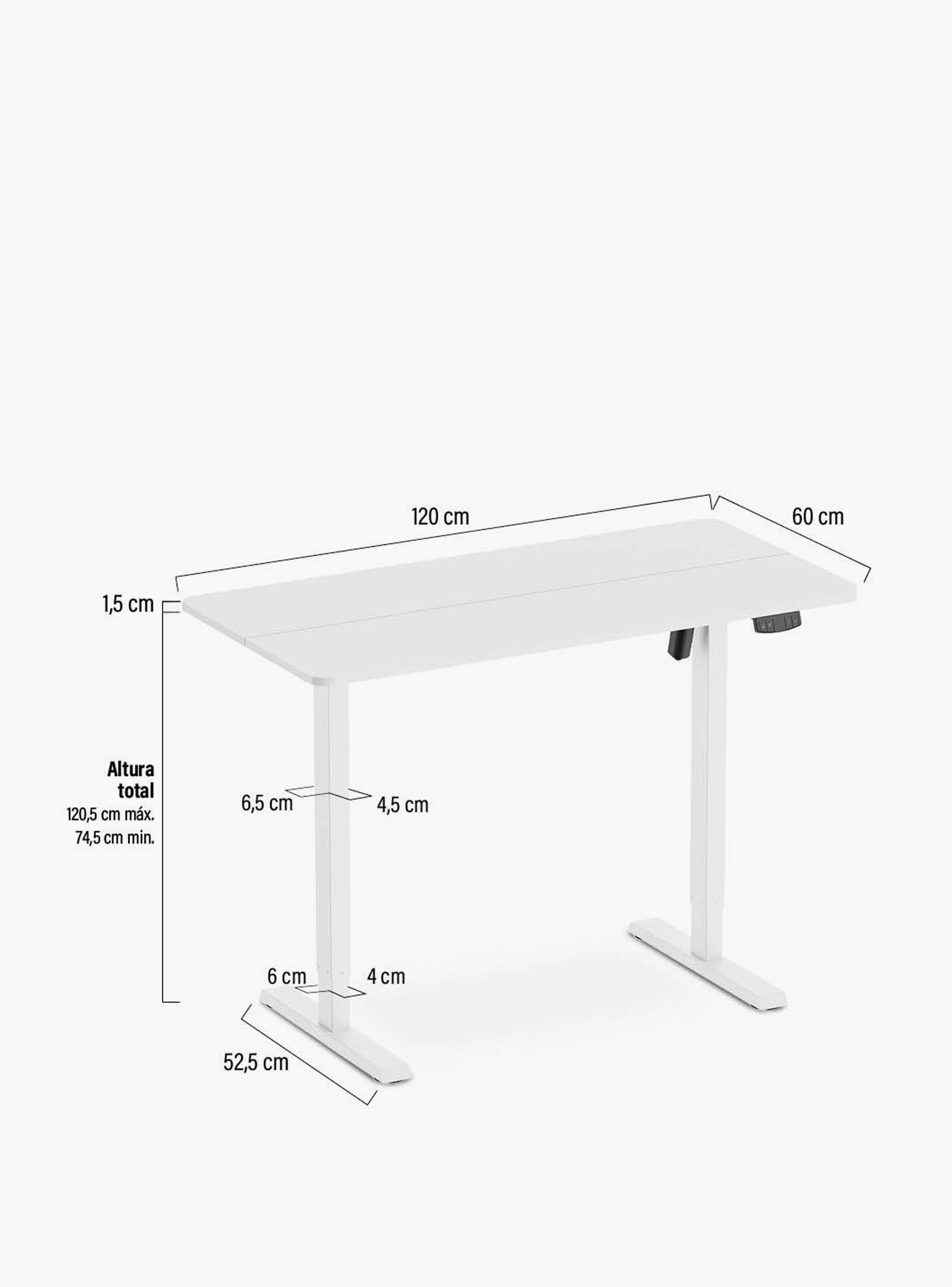 Escritorio Home Office Orión Eléctrico Pro Blanco 120x60-5