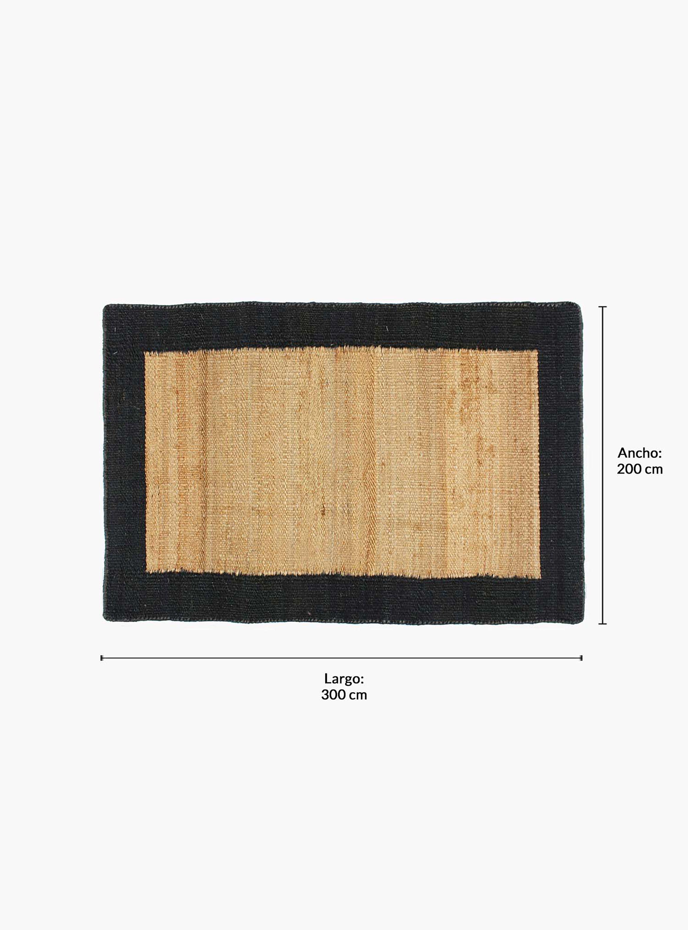 Alfombra Yute Nubia 200x300 Negro-4