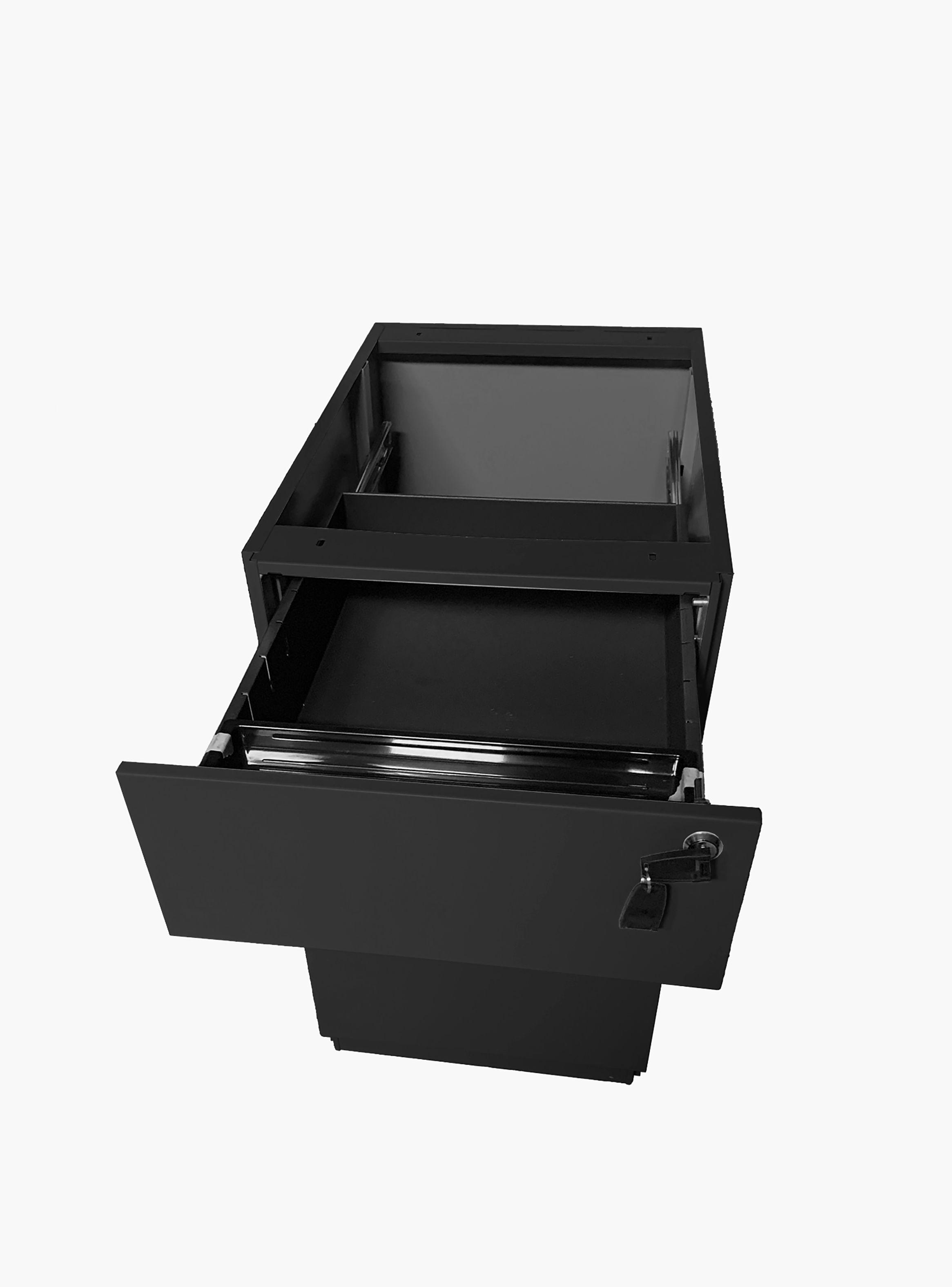 Cajonera Metálica Pedestal Negro-6