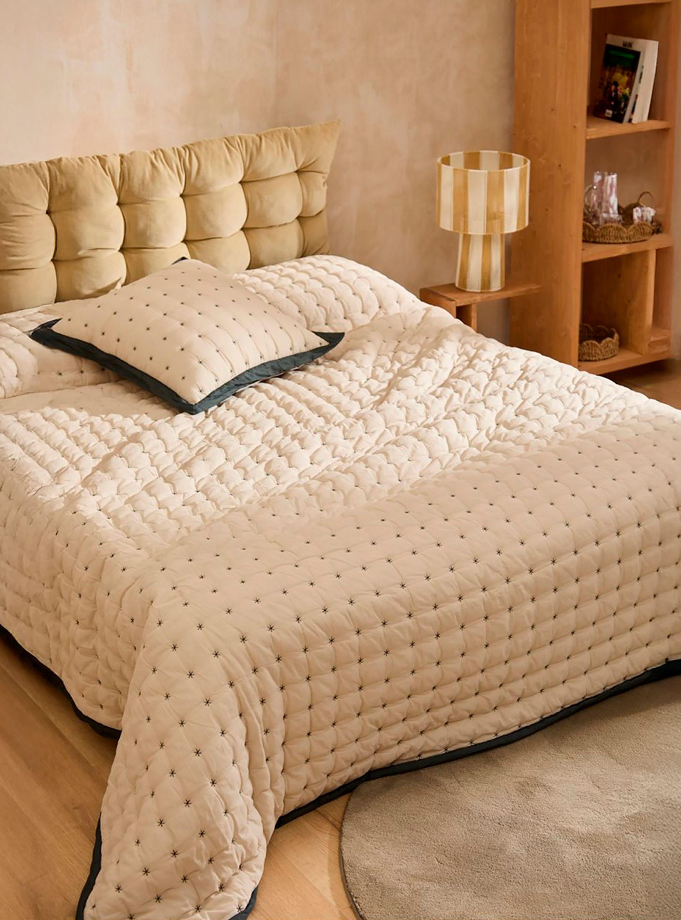 Colcha Nimes 180x260 Crudo (Cama 1 o 1 1/2 Plazas)-5