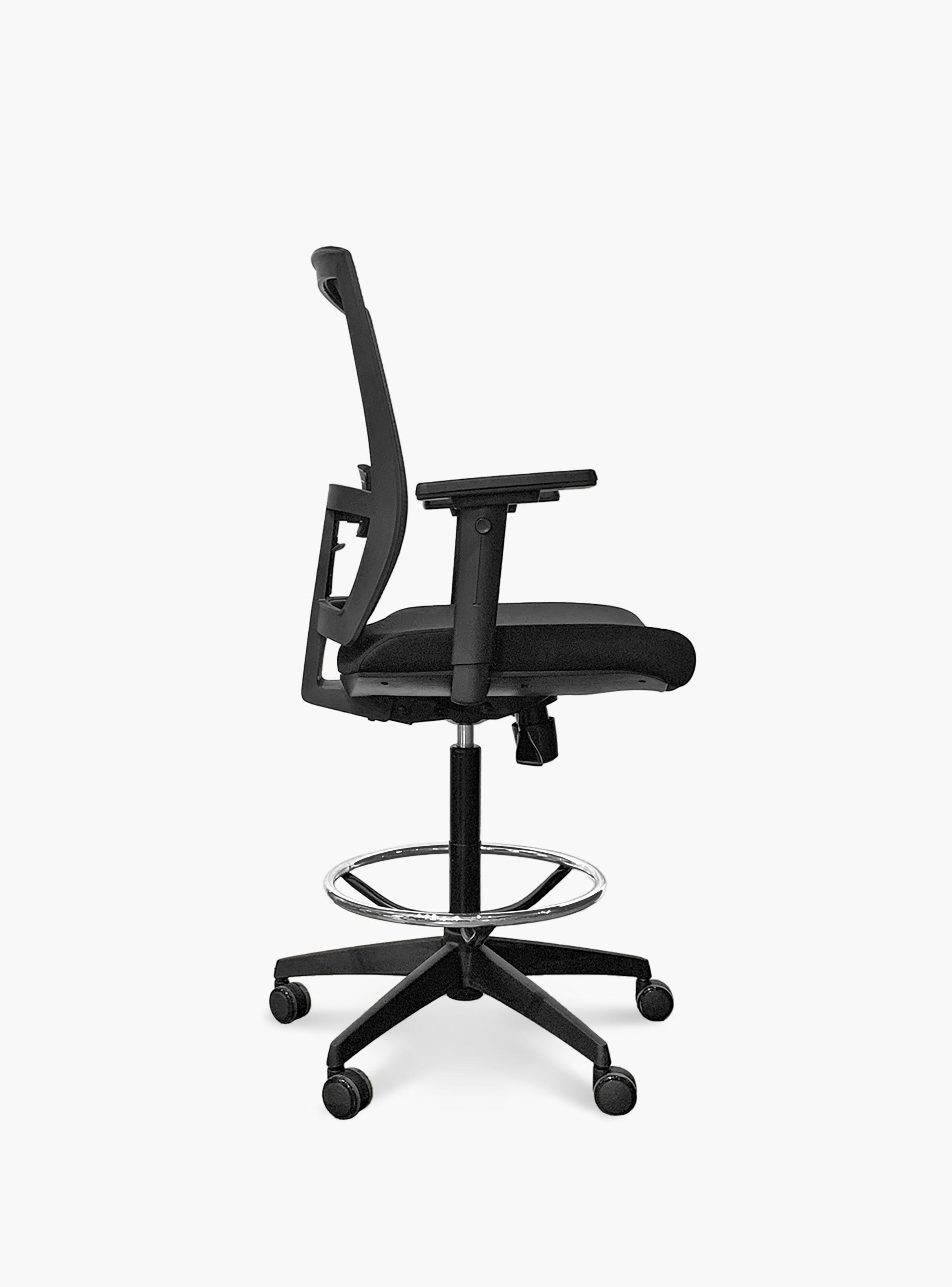 Silla Oficina Taylor con Aro Cajero Negro-2