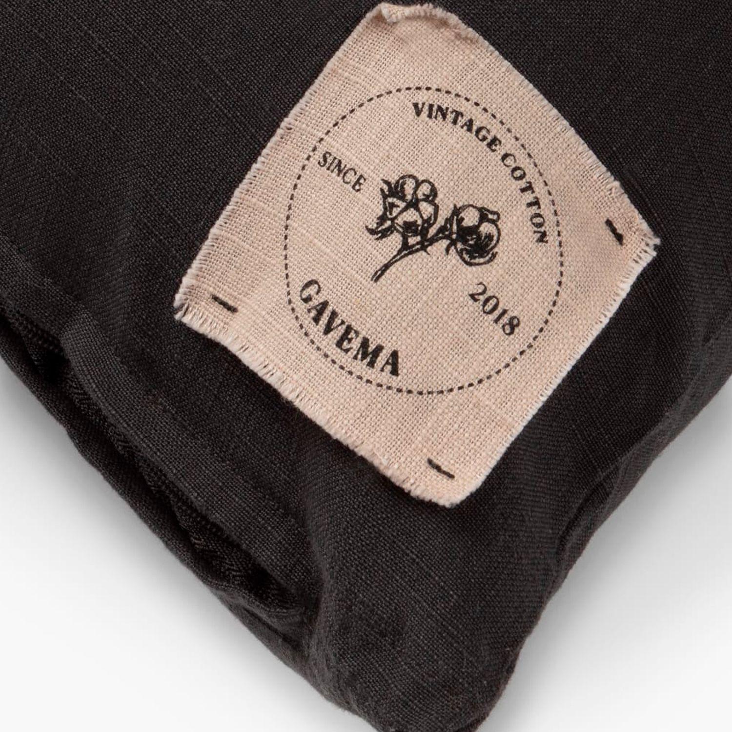 Funda Cojin Algodon Gavema 60x60 Gris Oscuro-1