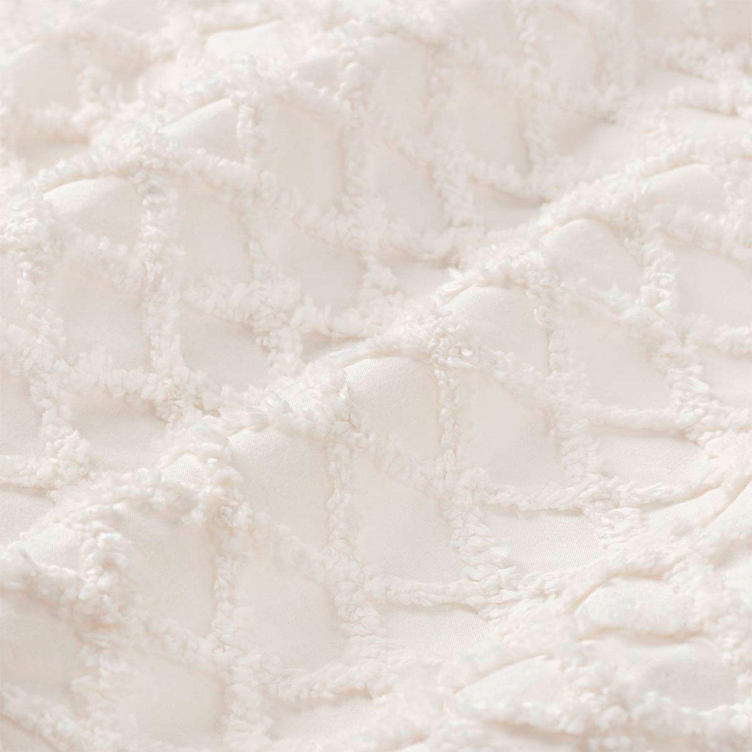 Cubrecama Royal 180x260 Blanco (cama 1 o 1 1/2 plazas)-2