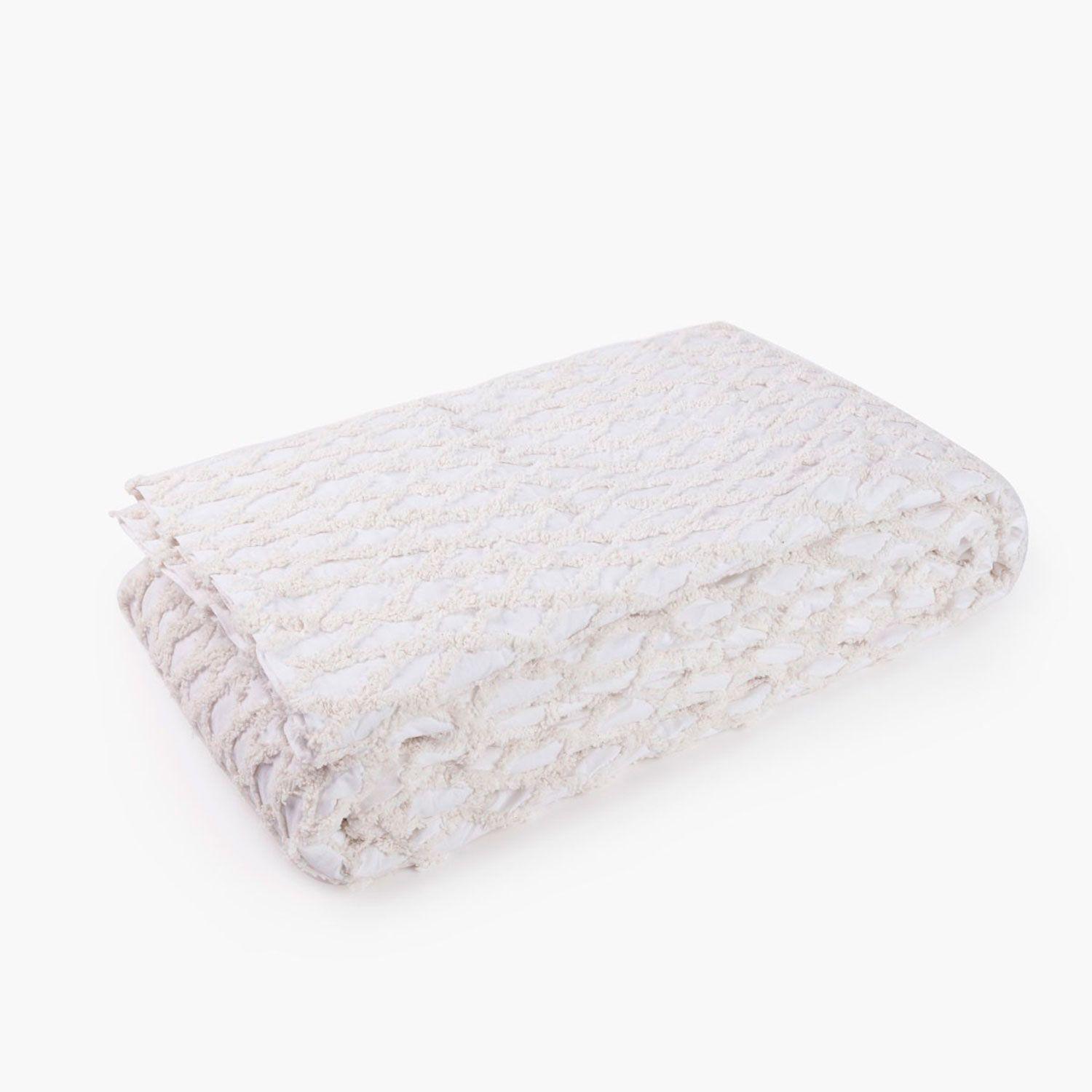 Cubrecama Royal 180x260 Blanco (cama 1 o 1 1/2 plazas)-0
