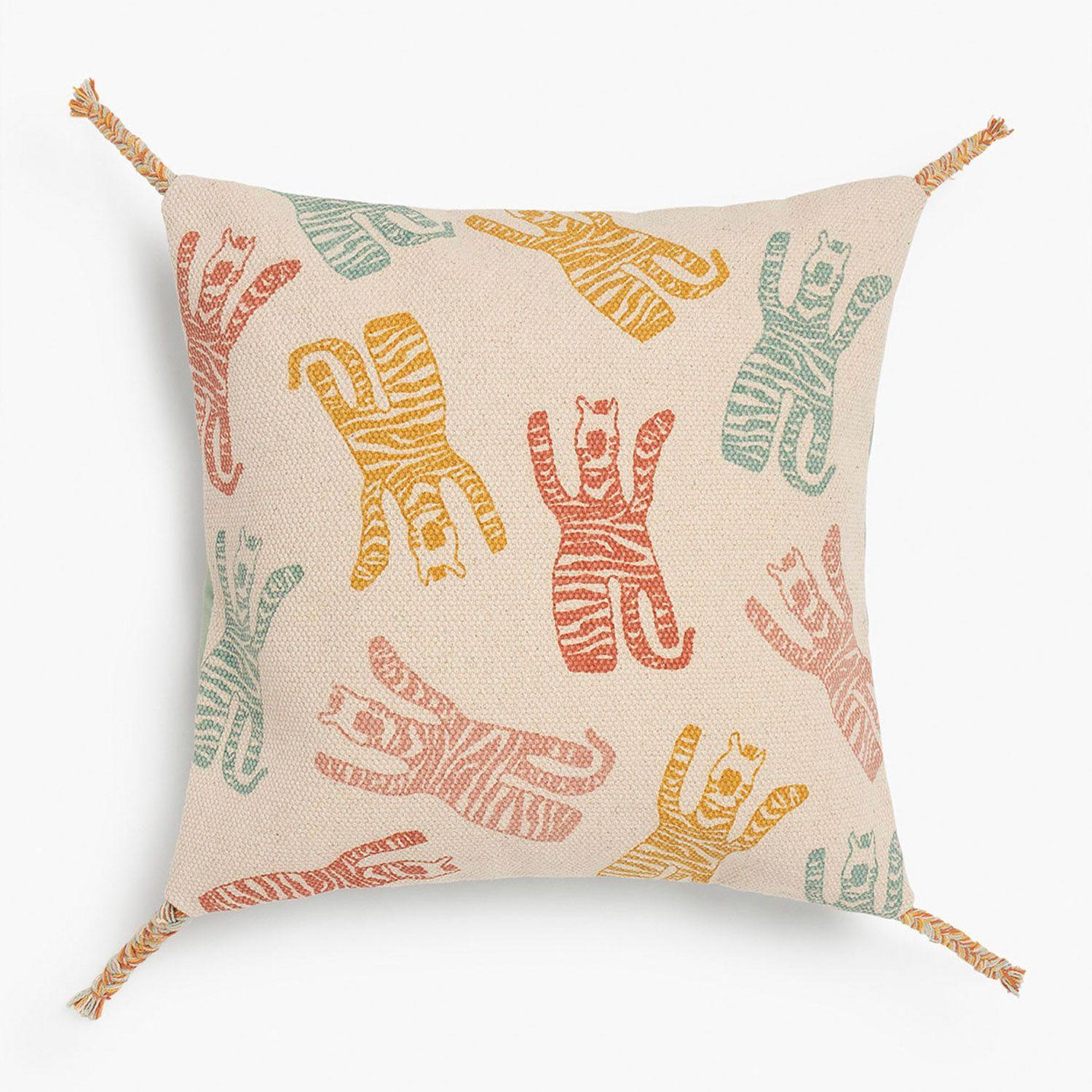 Funda Cojín Sabana Animals 60x60 Crudo-0