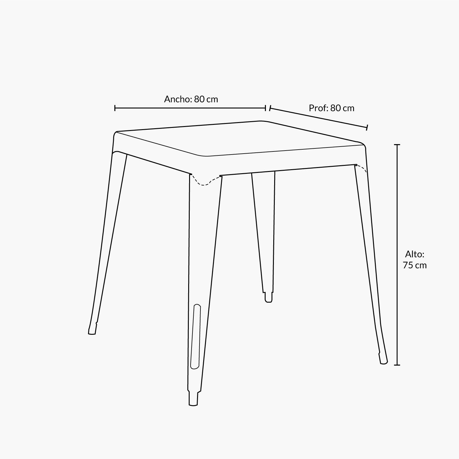 Mesa Comedor metalica Tolix-1
