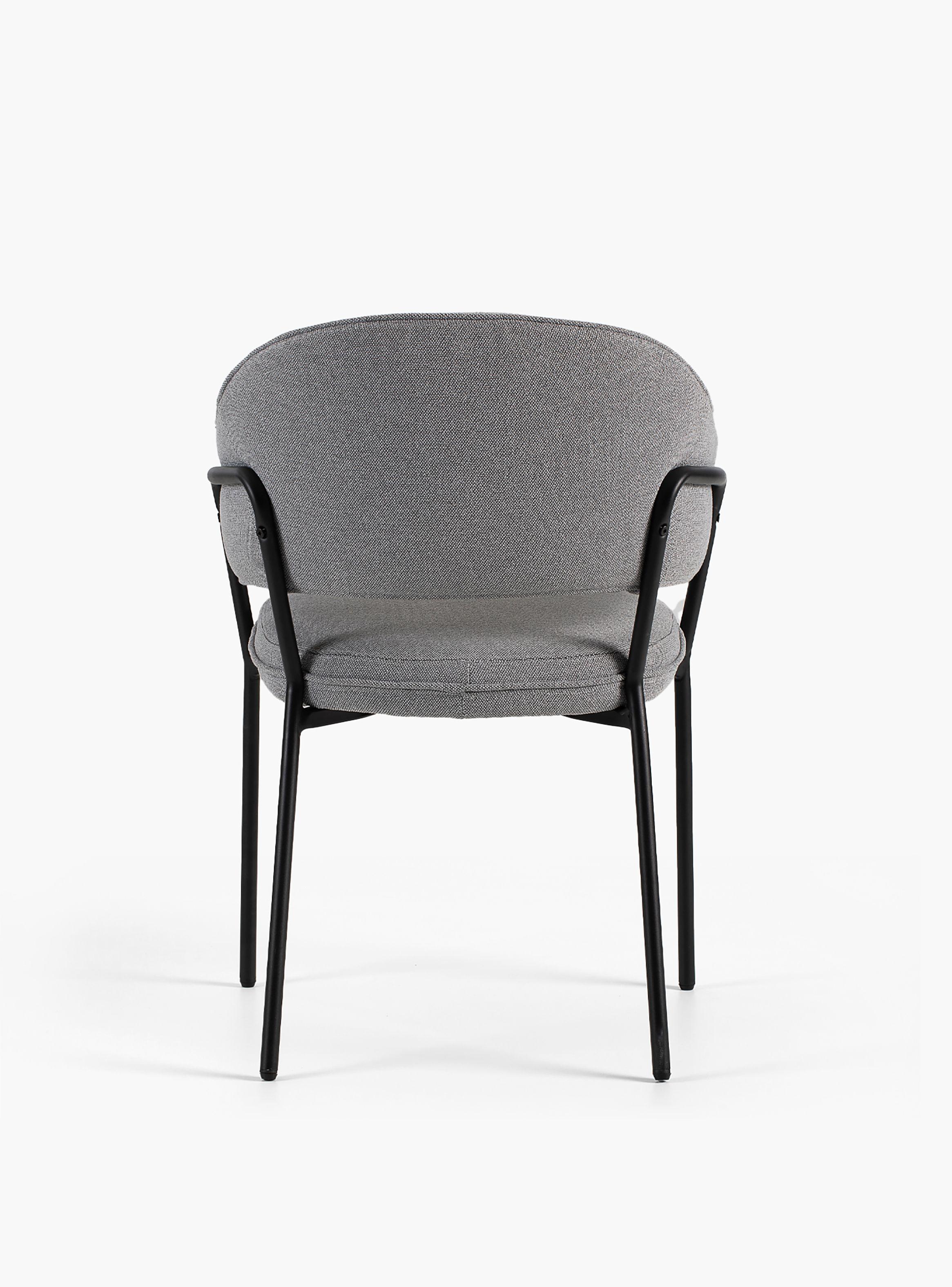 Silla Home Office Stanford Gris Oscuro-4