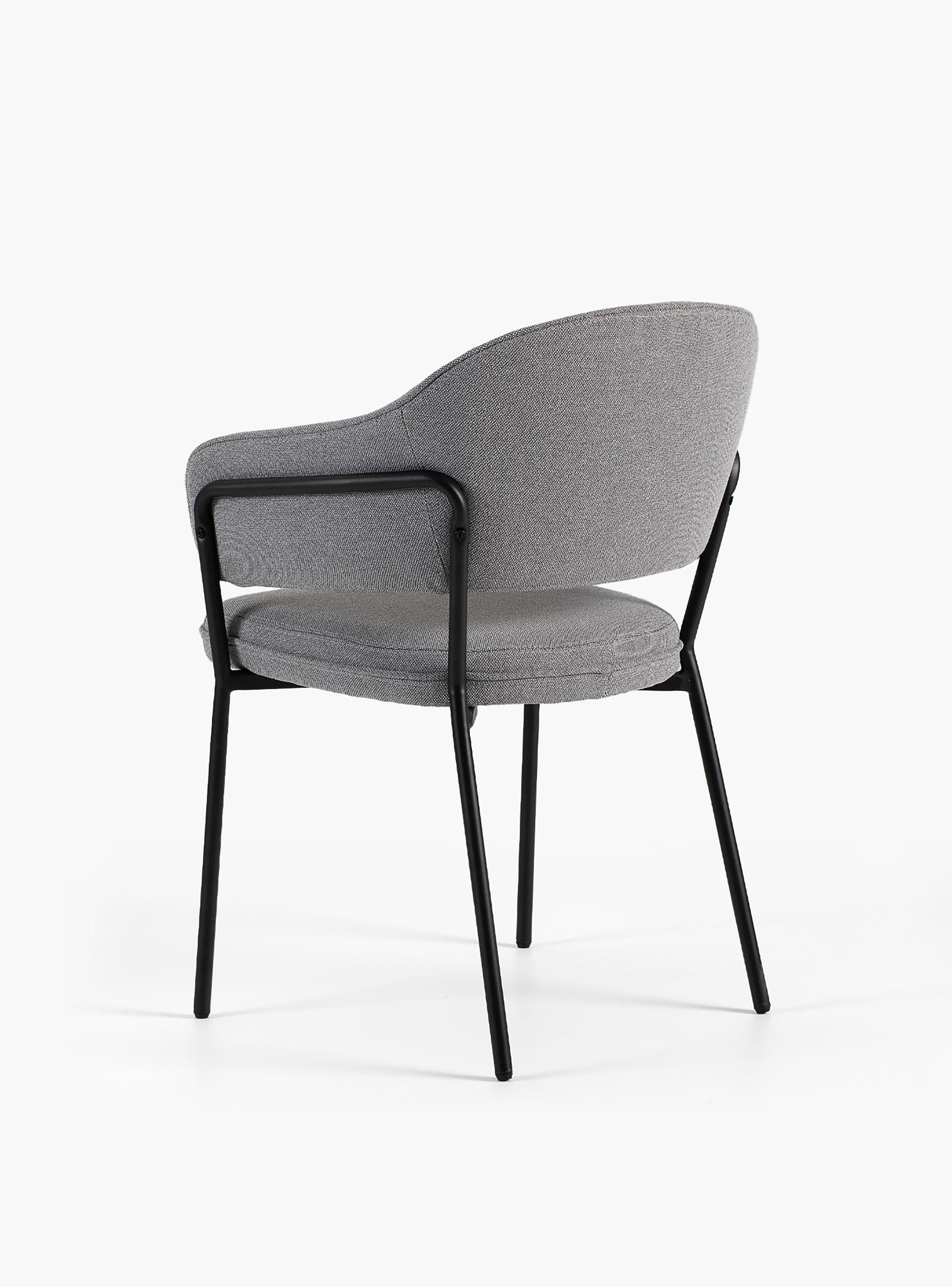 Silla Home Office Stanford Gris Oscuro-5