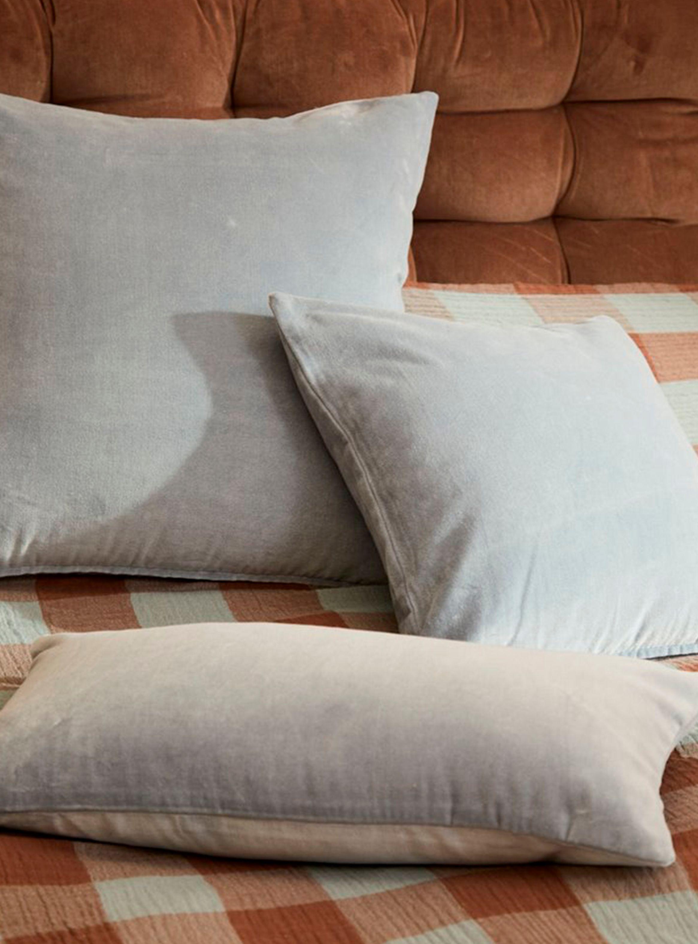 Funda Cojín Velur 45x45 Azul-4