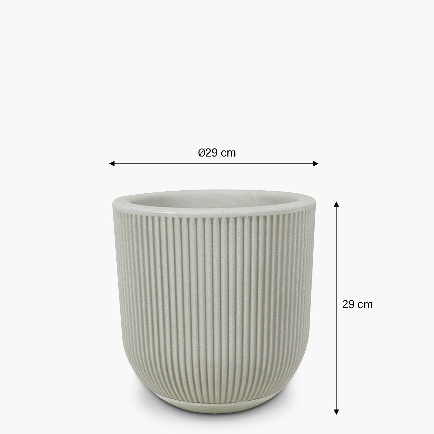 Macetero Pumalin 29 Crema-1