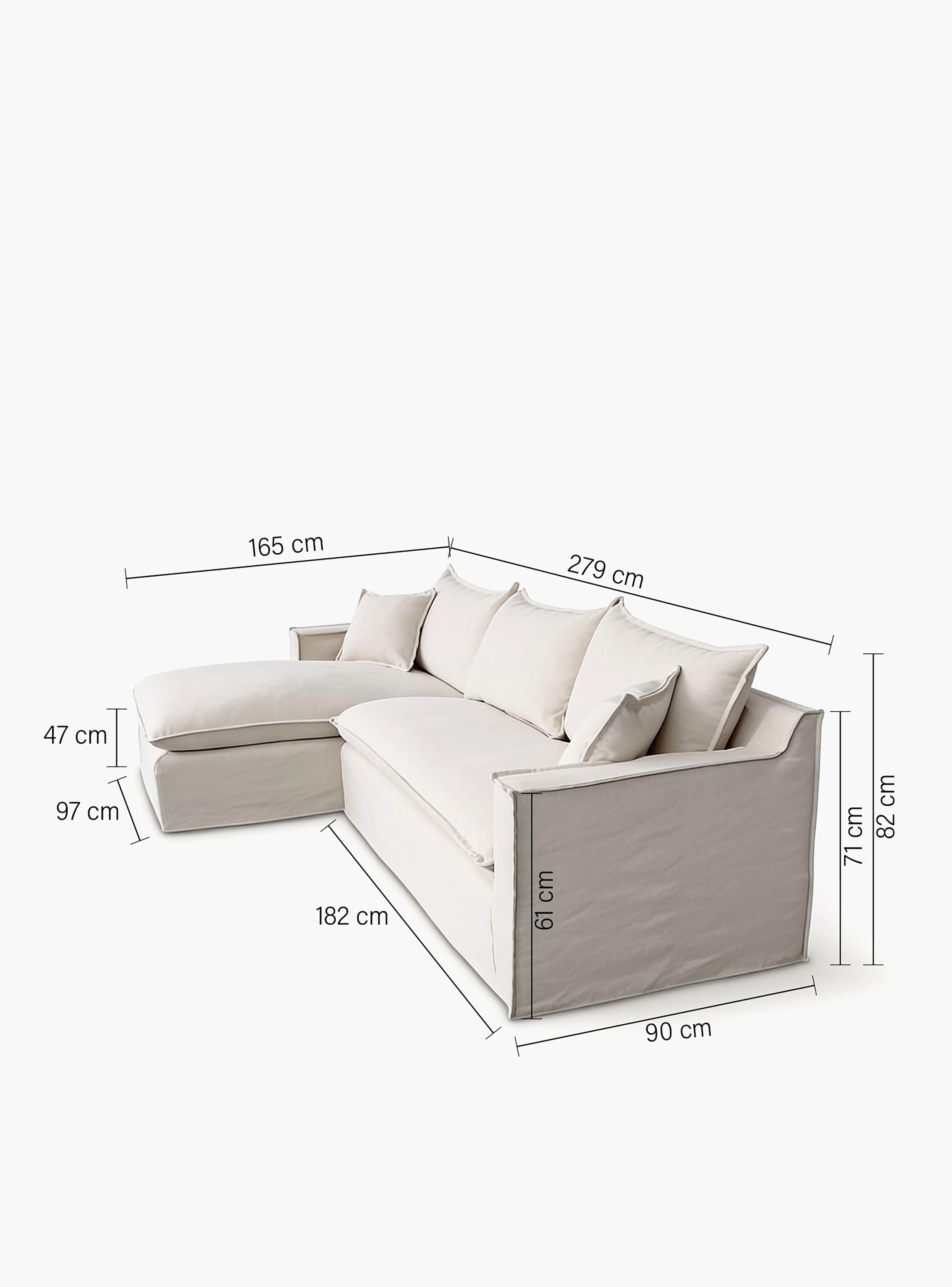 Seccional 3 cuerpos Paine izq Beige-4