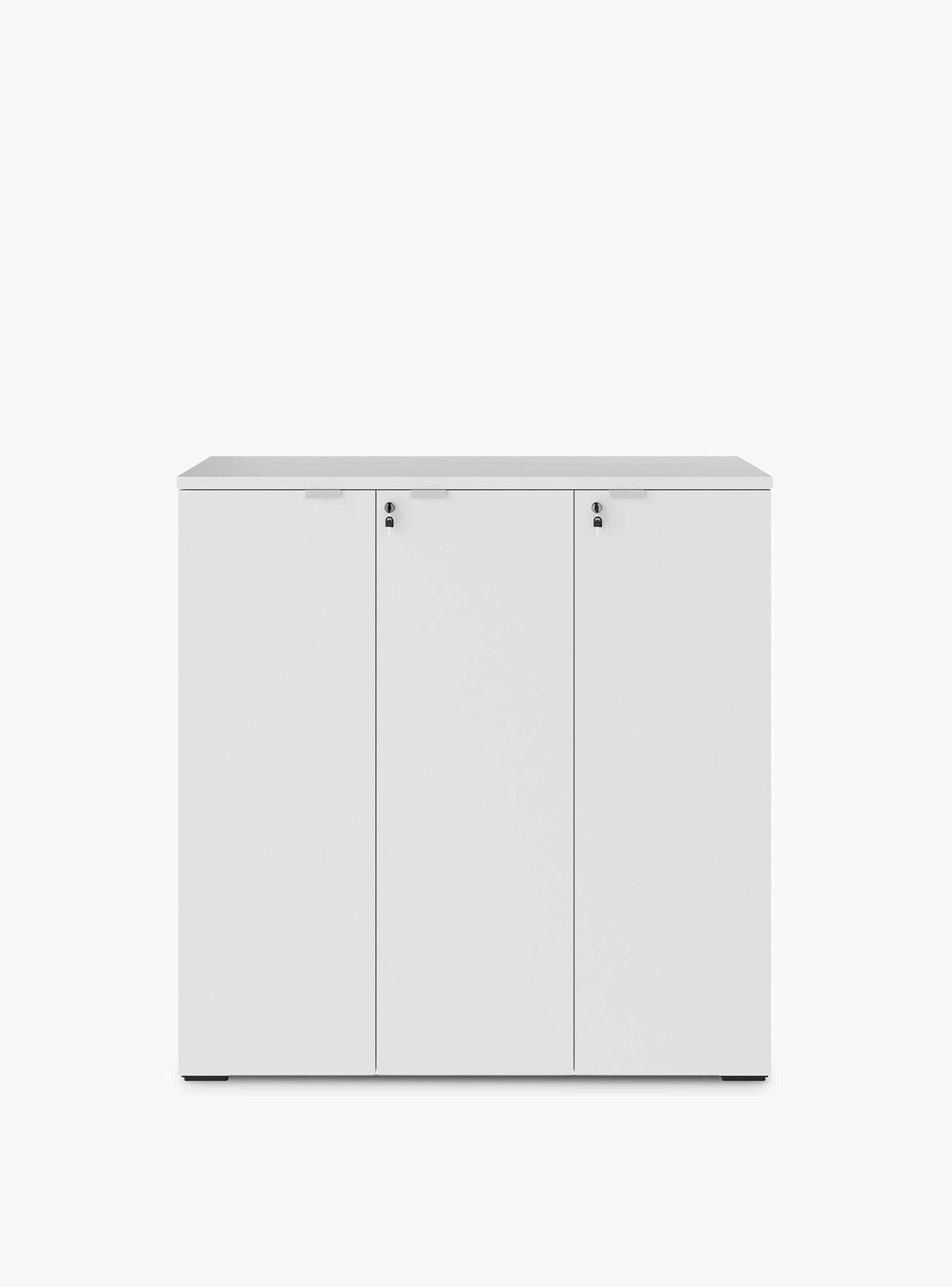 Gabinete Oficina Medio Space 3 puertas 120 Blanco-0
