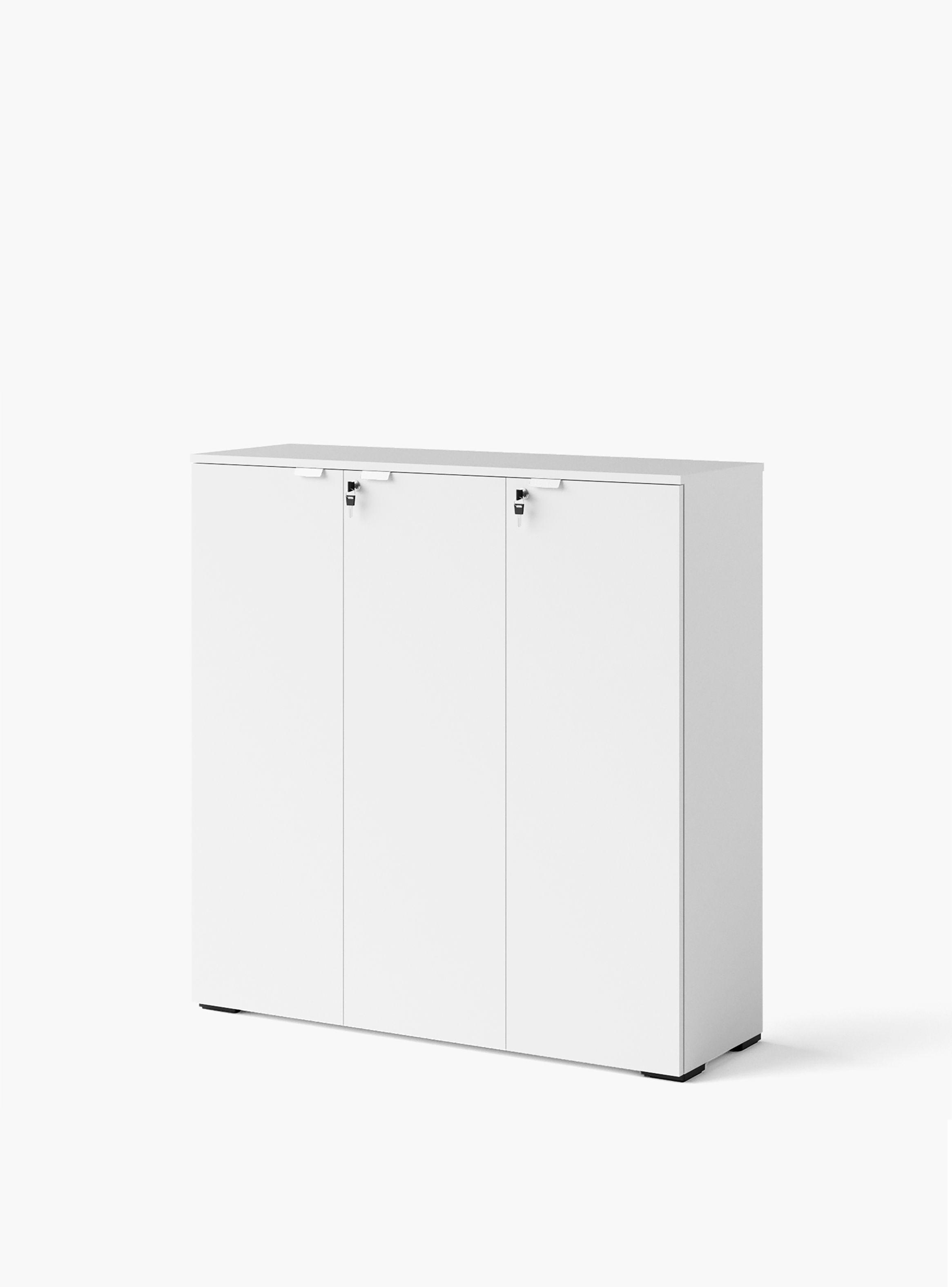 Gabinete Oficina Medio Space 3 puertas 120 Blanco-2