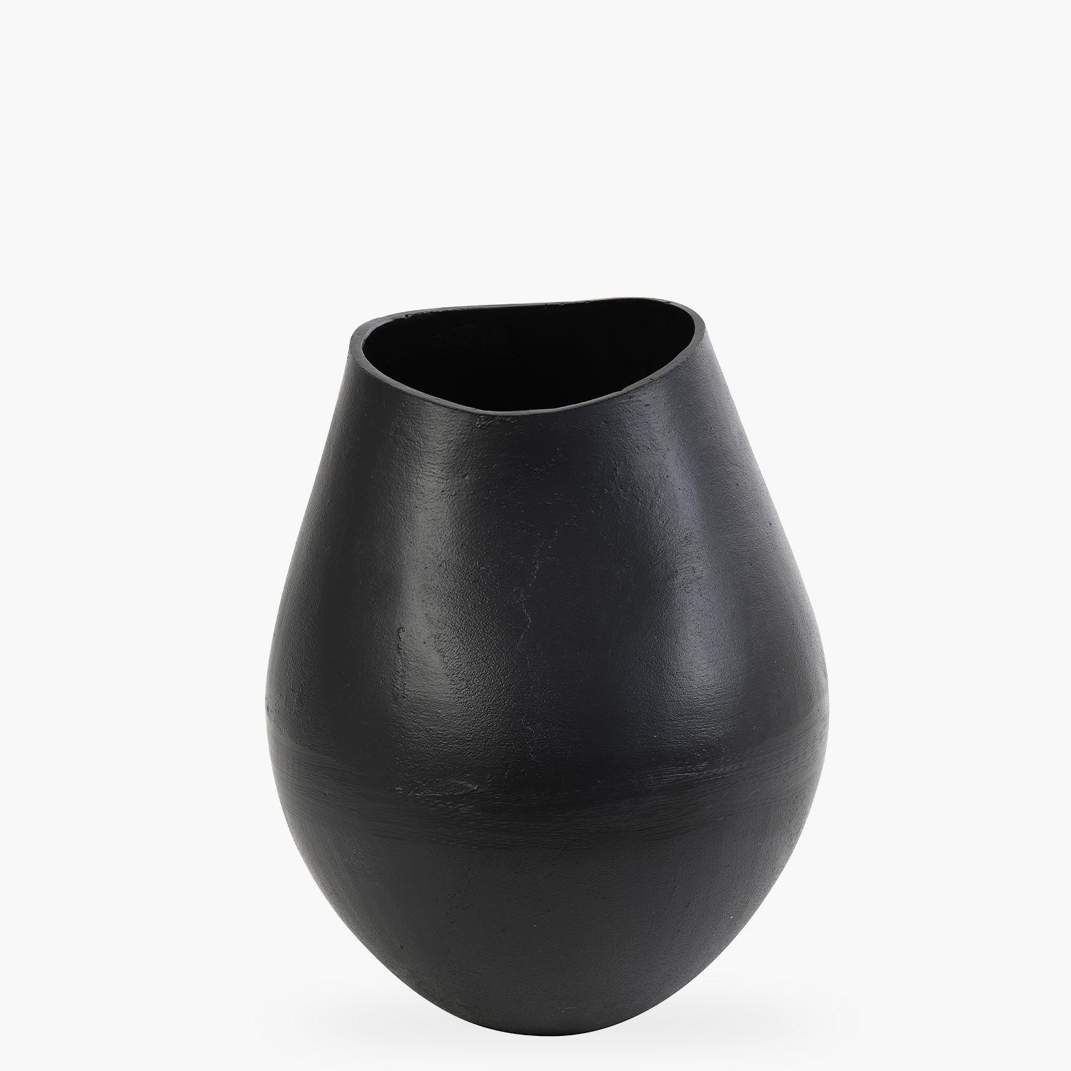 Jarrón metálico Breston 28 Negro-0