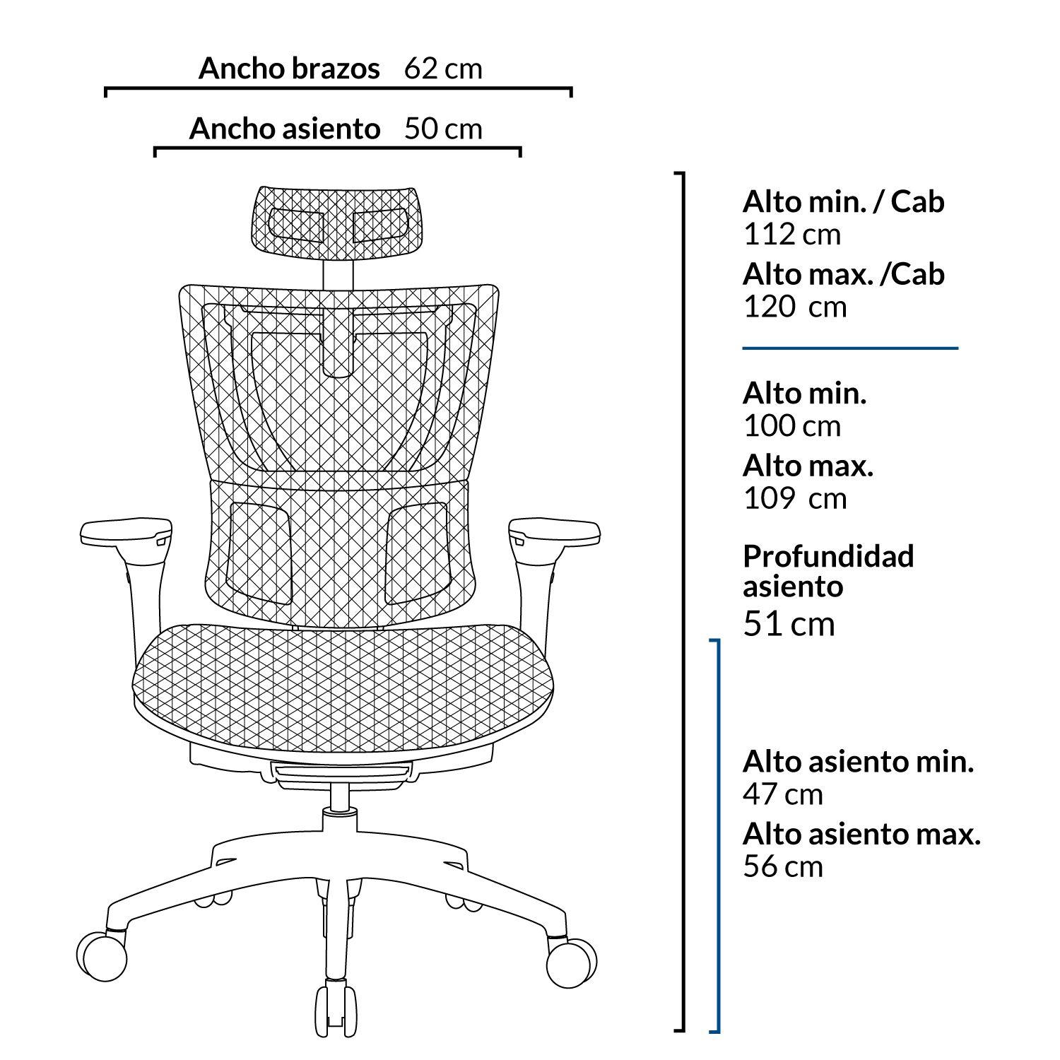 Silla oficina IOO Gris-4